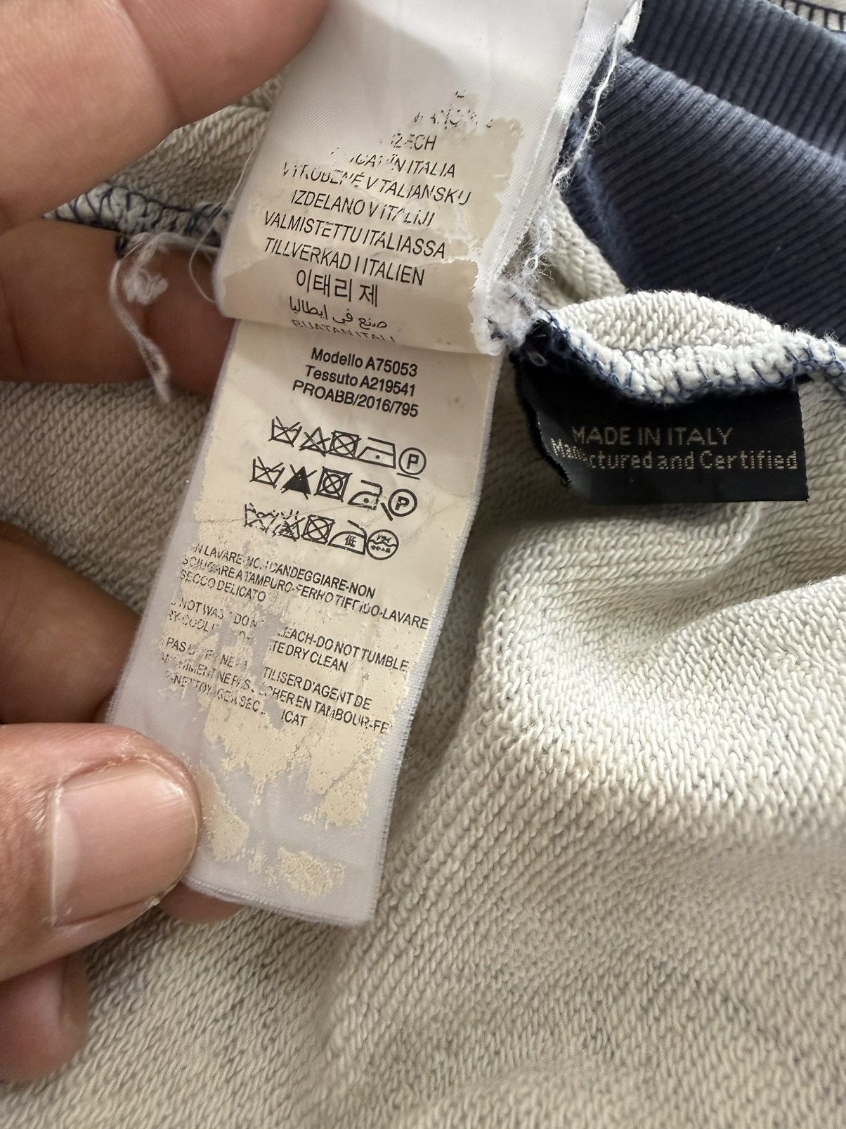 Dolce & Gabbana 🔥 D&G Majolica Sun Sweat Survival Distressed Celestial AOP Size L / US 10 / IT 46 - 13 Thumbnail