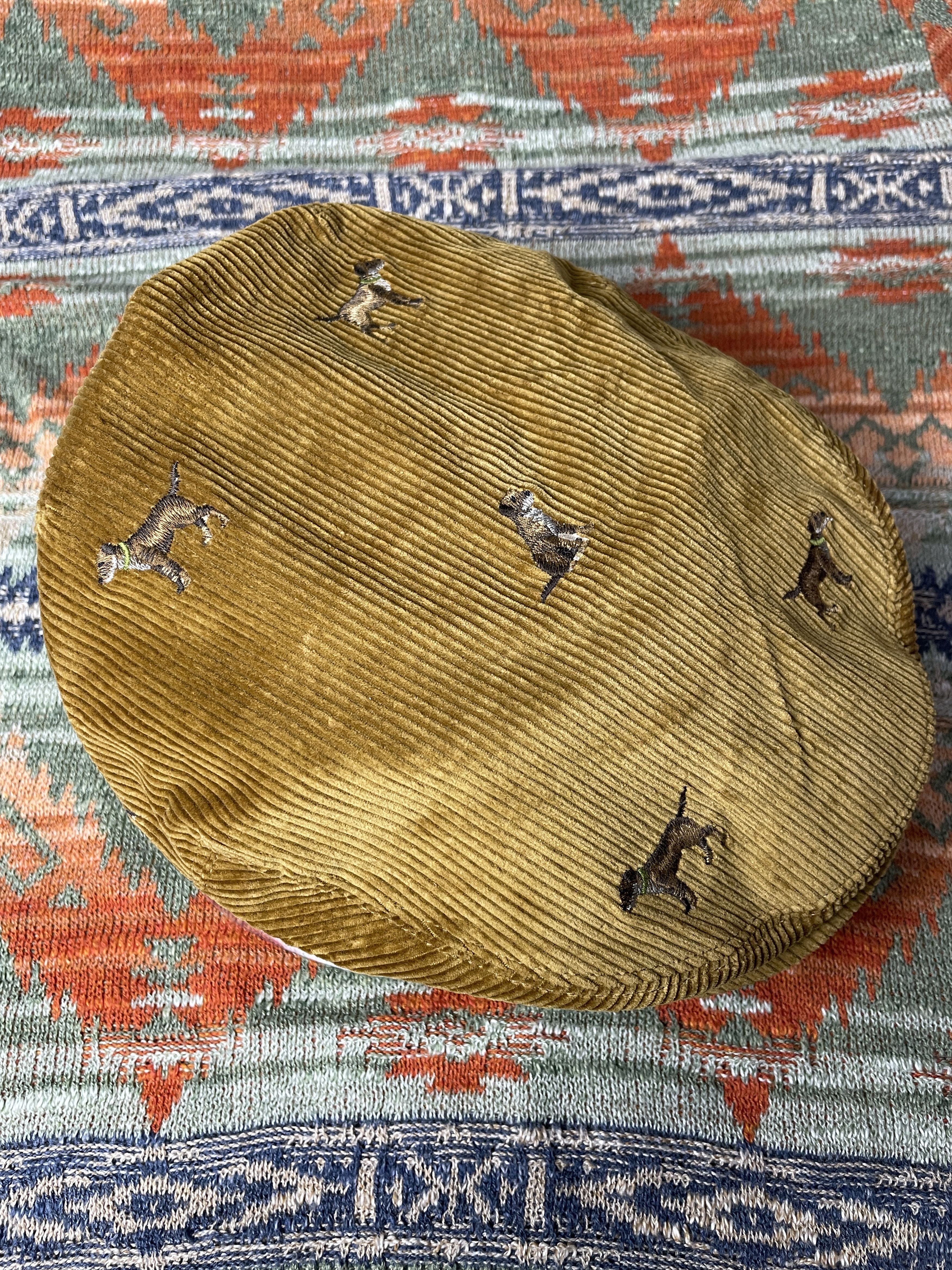 Polo Ralph Lauren Corduroy Flat Cap Beret Hat Peaked Cap