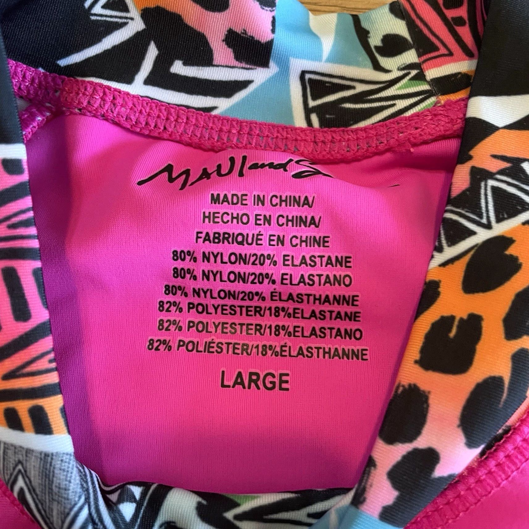 Pinko VINTAGE Maui and Sons Rashguard Women Large Pink UPF UV Protection Surfwear Size ONE SIZE - 2 Thumbnail