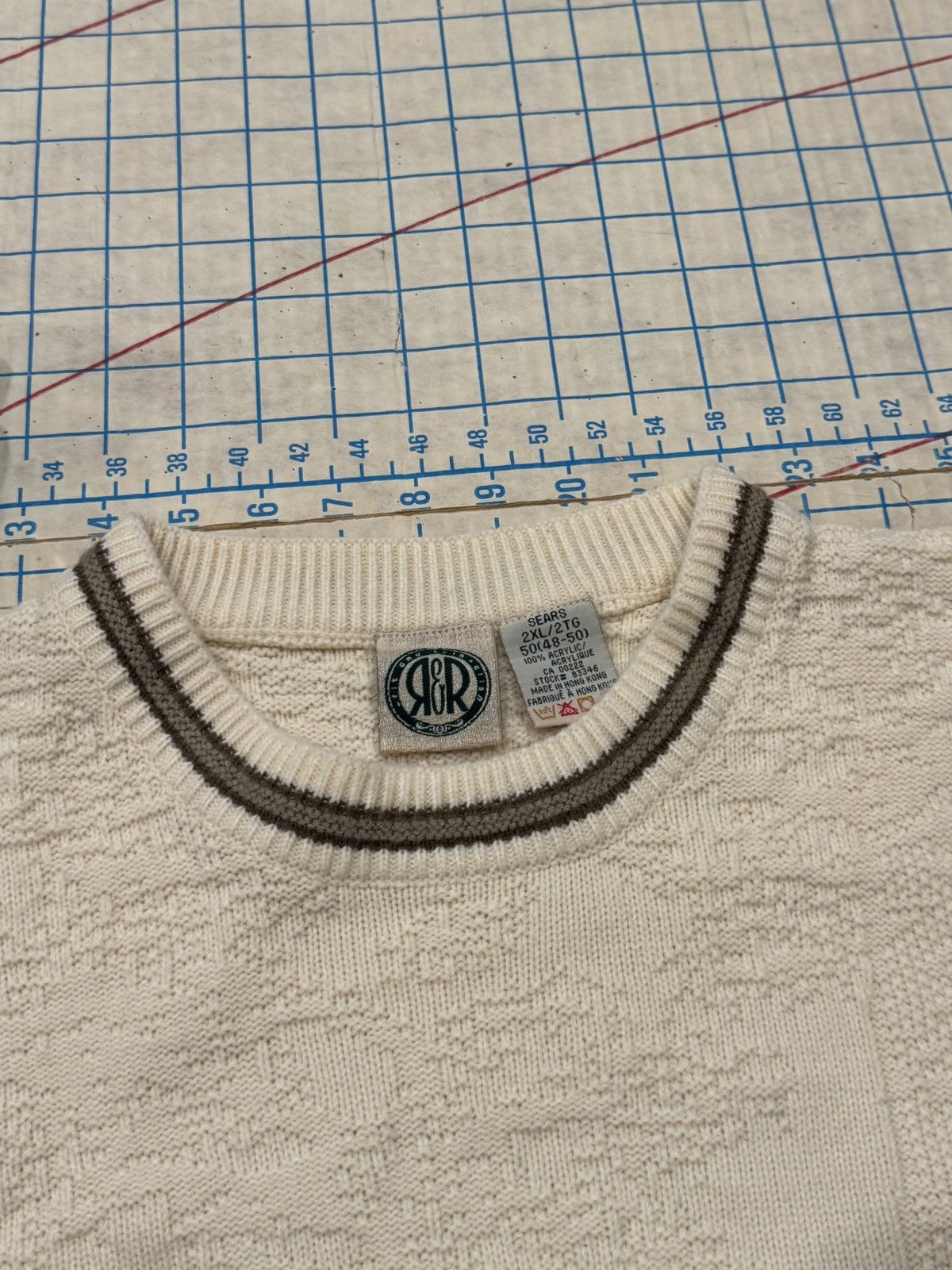 Sears Vintage Sears R&R Embroidered Deer Knit Sweater White XXL Size US XXL / EU 58 / 5 - 4 Thumbnail