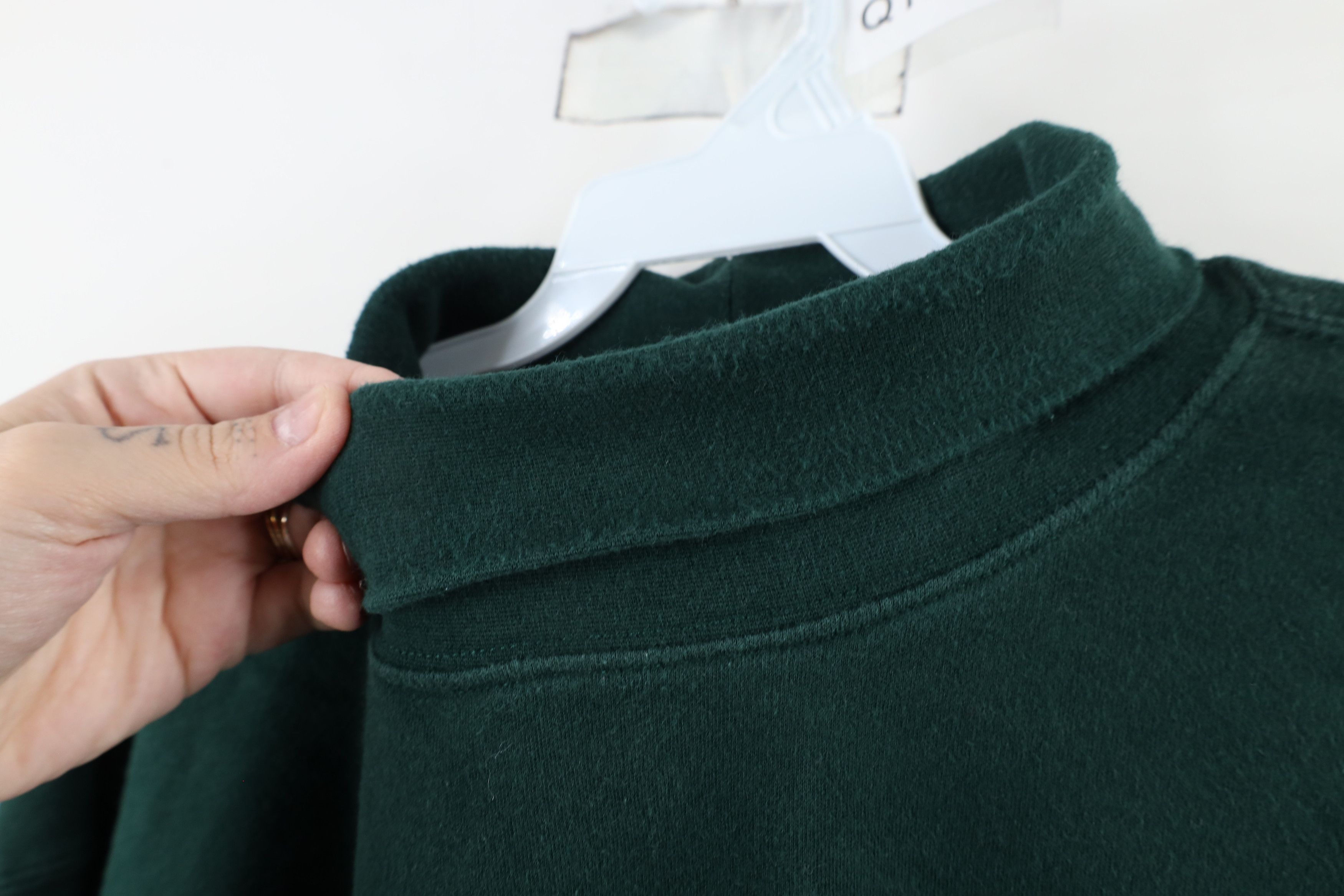 Vintage Vintage 90s Streetwear Heavyweight Turtleneck T-Shirt Green Size US XL / EU 56 / 4 - 4 Thumbnail