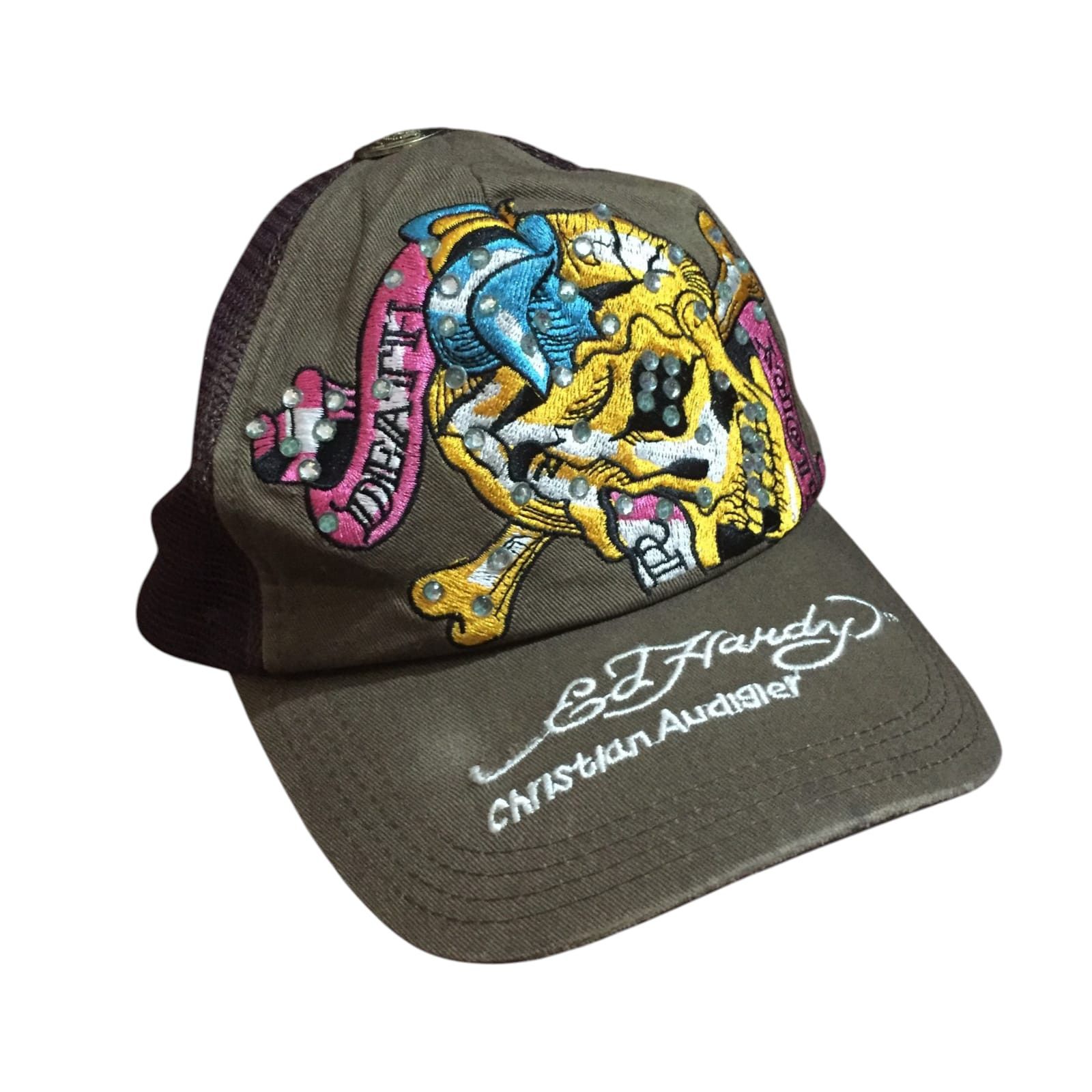 Ed Hardy Ed Hardy Death Glory Trucker Hat Size ONE SIZE - 2 Thumbnail