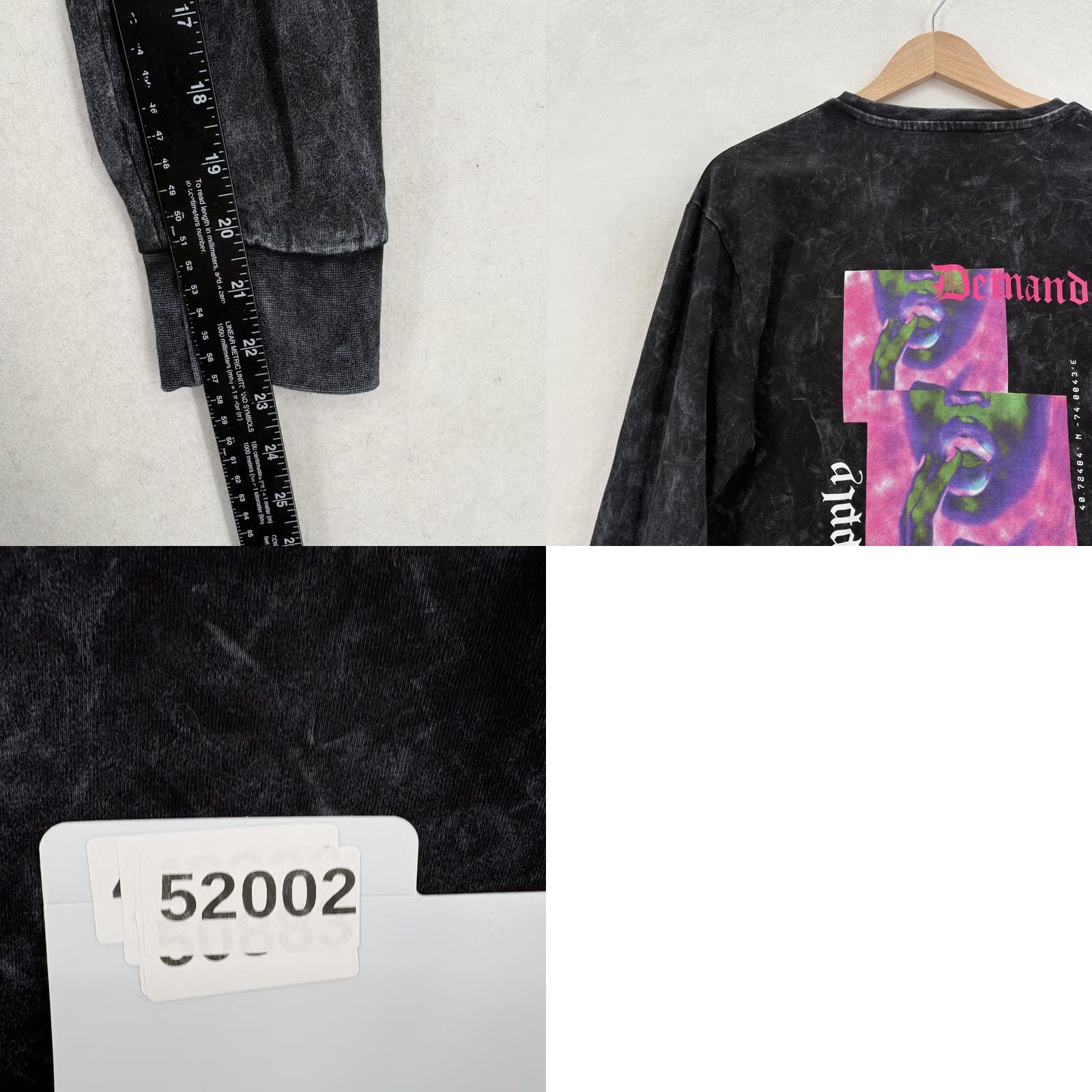 Supply & Demand Supply & Demand Shirt Womens S Black Tie Dye Long Sleeve Tee NYC Grounded Tie Dye Streetwear Ladies Short Sleeve No, Long Sleeve? Size S / US 4 / IT 40 - 9 Thumbnail