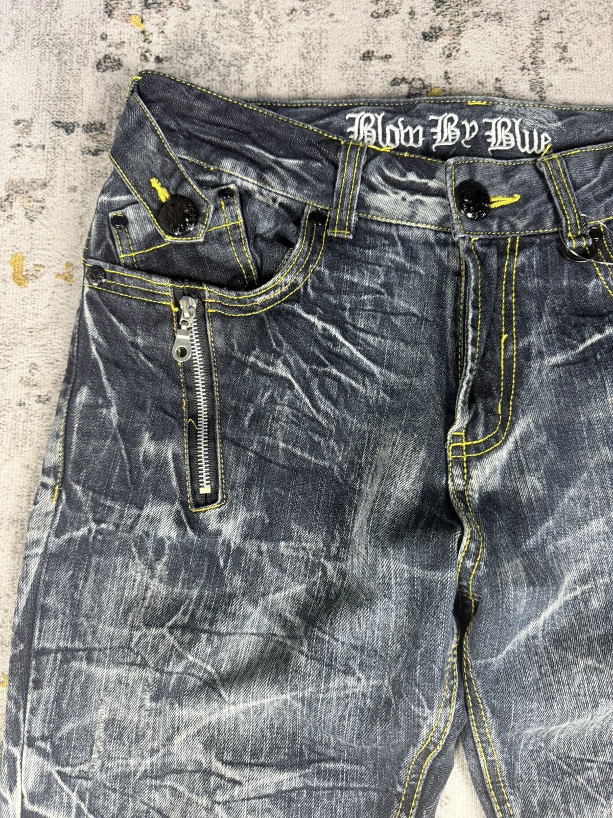 semanticdesign Rare Blow By Blue Insane Clawmark Mudwash Jeans Size US 32 / EU 48 - 5 Thumbnail