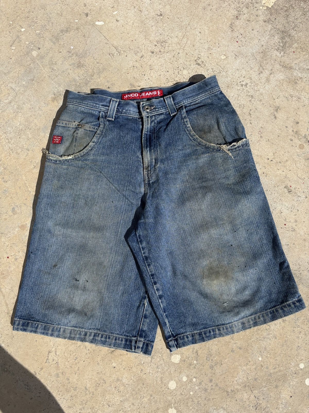 JNCO Vtg Jnco Flame skull Jort Size US 32 / EU 48 - 3 Thumbnail