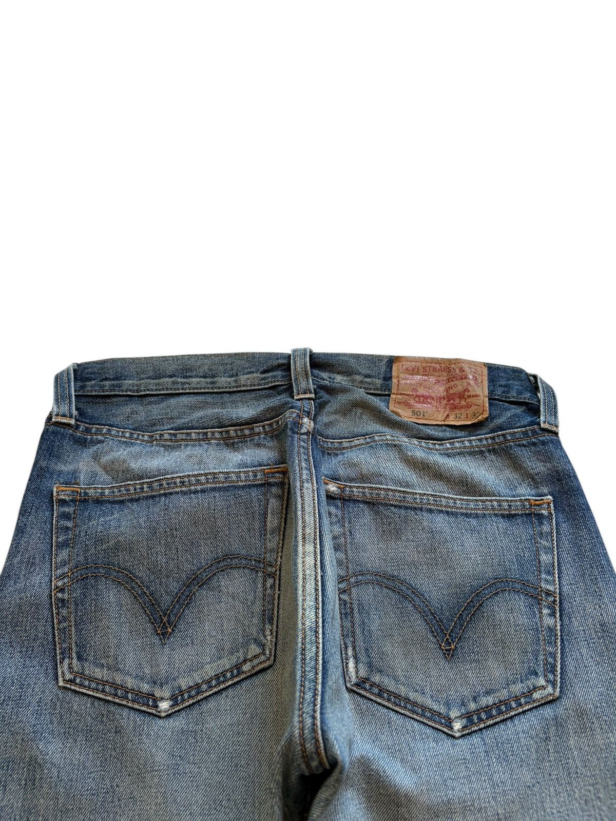 Levi's Vintage 90s Levis 501 Mud Wash Distressed Loose Jeans Size US 32 / EU 48 - 8 Thumbnail