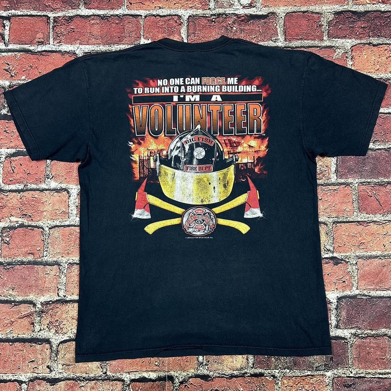 Anvil Vintage Volunteer Firefighters T Shirt 2003 Big Fish Size US XL / EU 56 / 4 - 1 Thumbnail