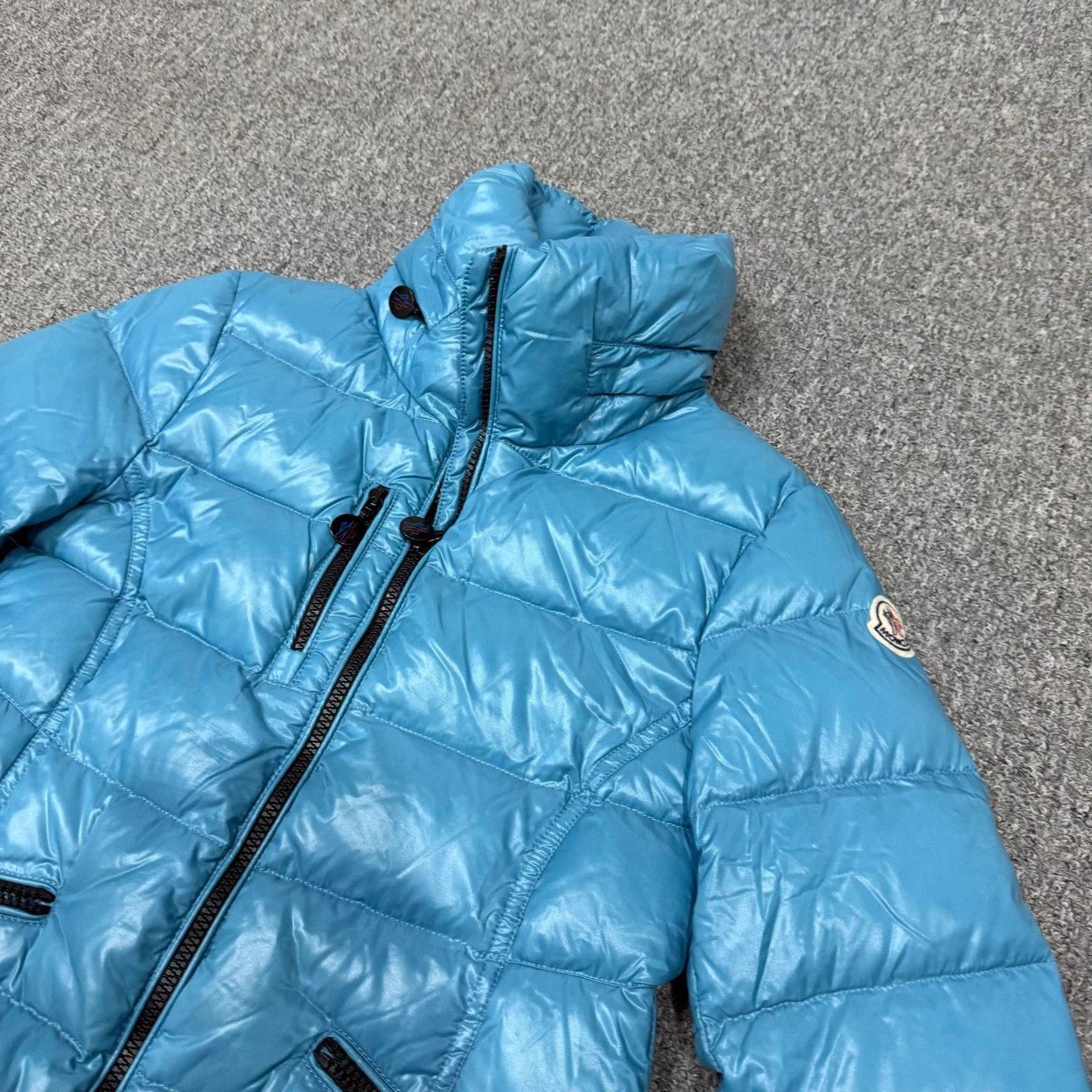 Moncler Moncler Lagoon Blue Down Jacket 0 Size XS / US 0-2 / IT 36-38 - 3 Thumbnail