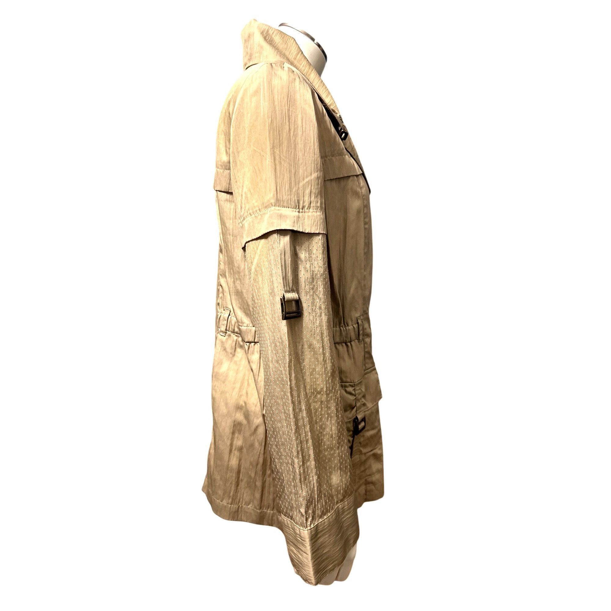 Chicos Chicos Zenergy Lightweight Beige Jacket Adjustable Waist Poc Size XS / US 0-2 / IT 36-38 - 4 Thumbnail