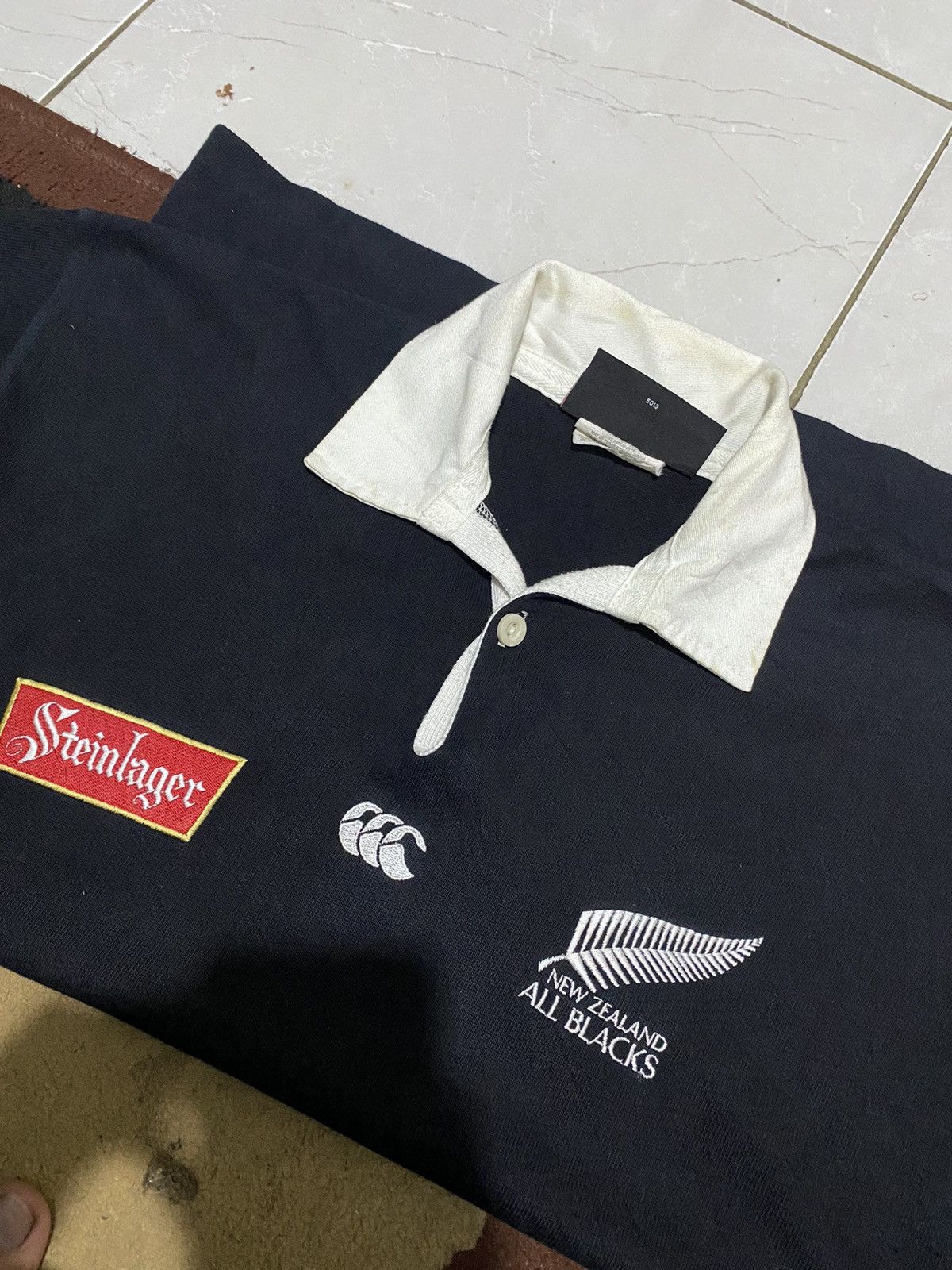 Canterbury of New Zealand Vintage CANTERBURY NEW ZEALAND Steinlager Rugby Jersey Size US M / EU 48-50 / 2 - 4 Thumbnail