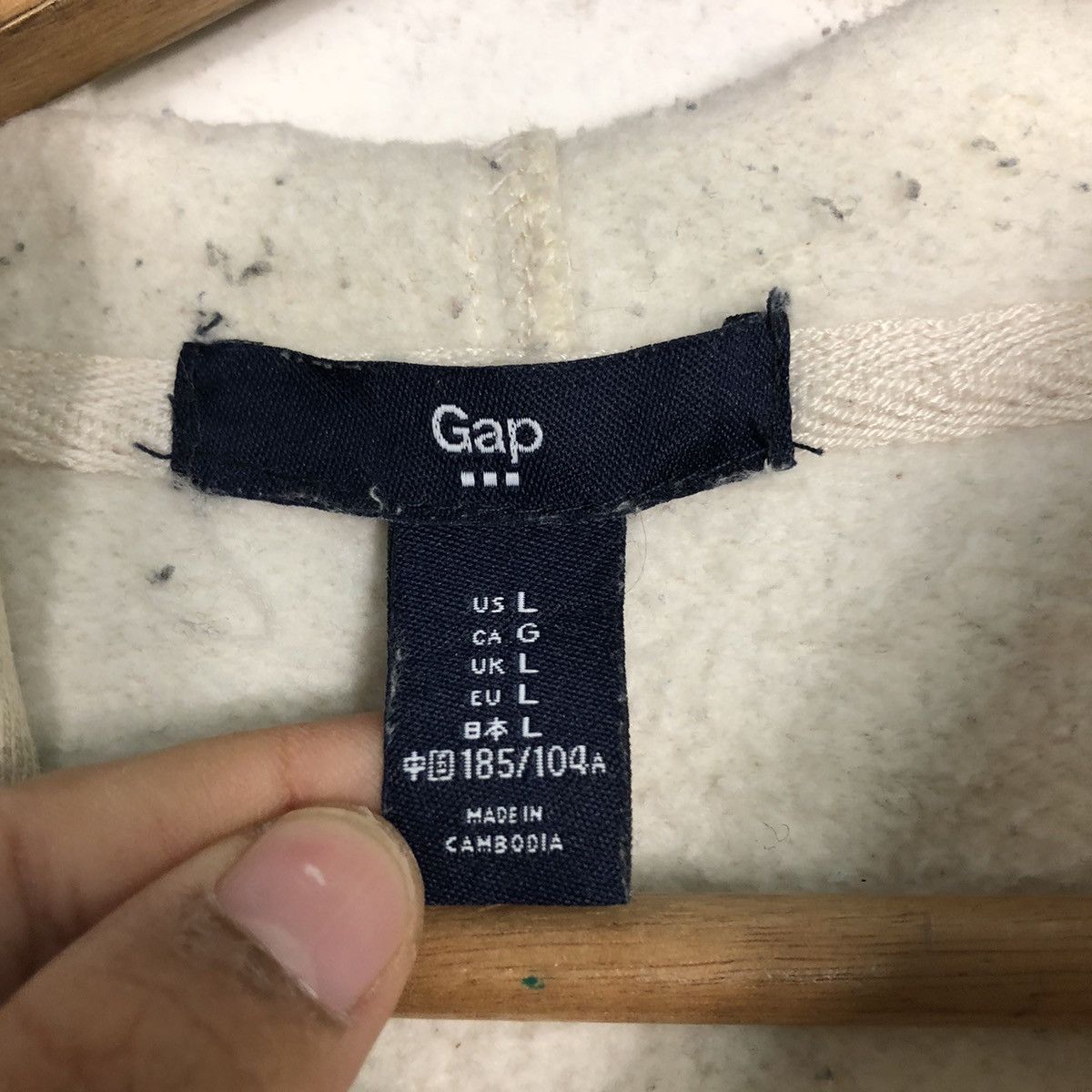 Gap 📌Vintage Hoodie Pull Over Sweater Gap Big Logo Spell Out Size US L / EU 52-54 / 3 - 17 Thumbnail