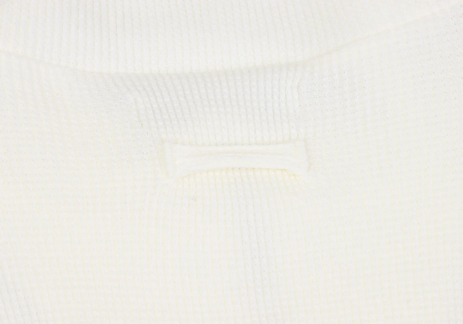Jean Paul Gaultier Waffle Half-Zip Cut and Sewn Top in Natural Color Size US M / EU 48-50 / 2 - 13 Thumbnail