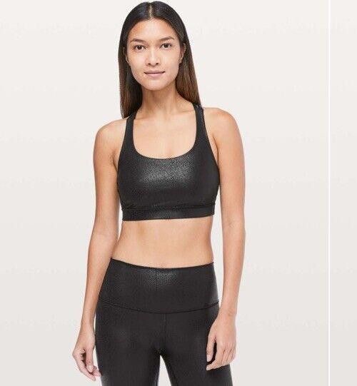 Designer Lululemon Energy Bra Luminosity Foil Sz 8 Size ONE SIZE - 1 Thumbnail