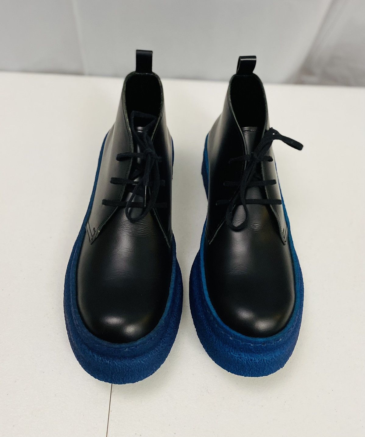 Comme des Garcons Homme Plus CDGHP 🇯🇵 black calf platform gum sole ankle boot 7 25 NEW Size US 7 / EU 40 - 2 Thumbnail