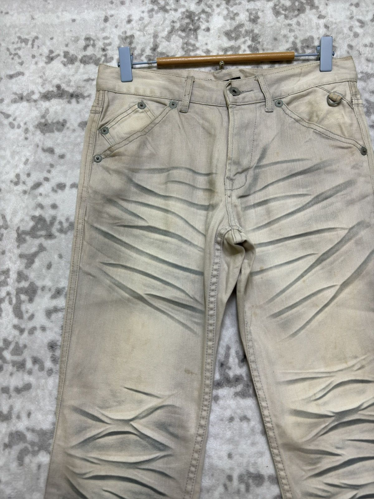 Hysteric Glamour Vintage Y2K Semantic Design Claw Mark Acid Wash Denim Jeans Size US 29 - 4 Thumbnail