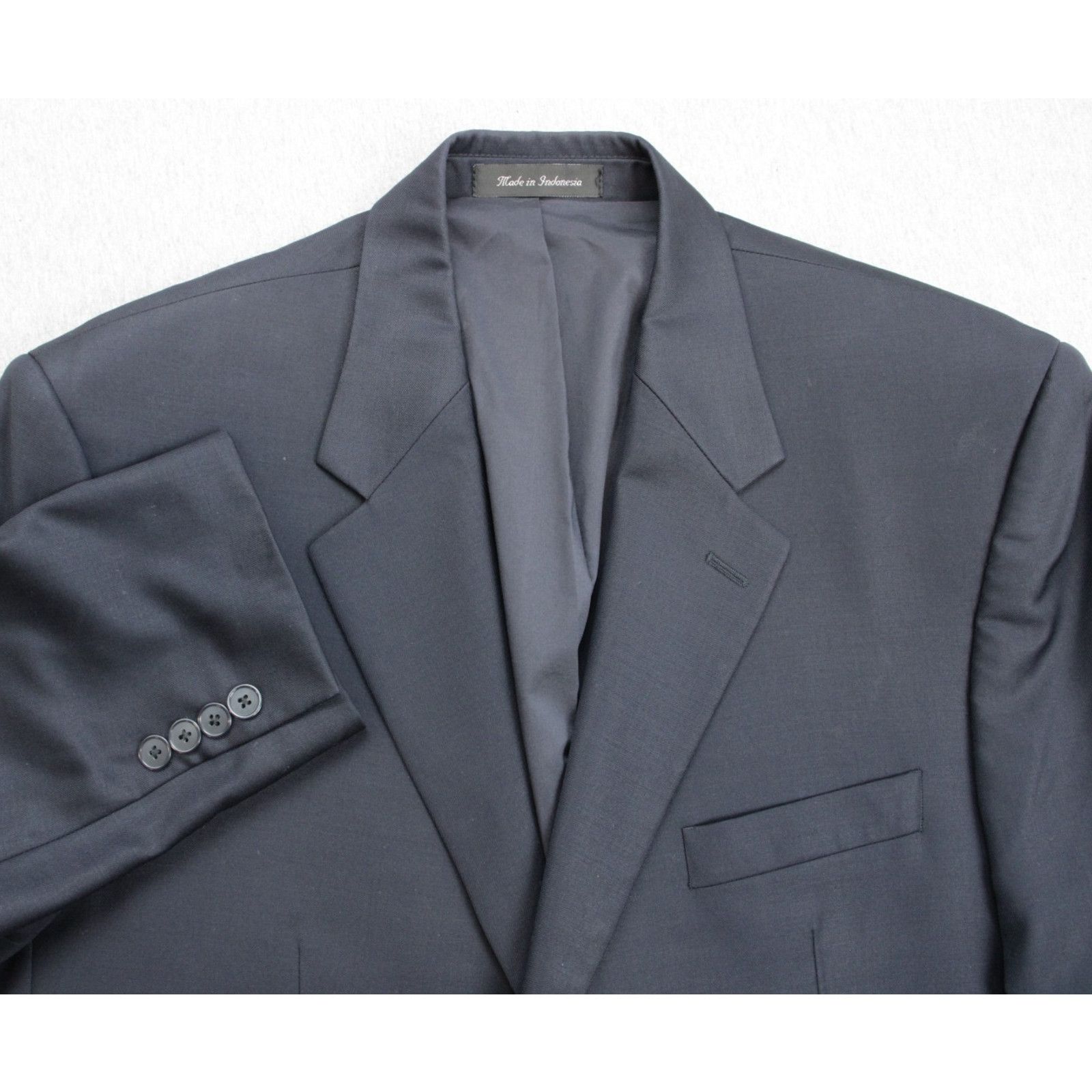 Lauren Ralph Lauren Lauren Ralph Lauren Blazer Mens 42L Navy Blue 100% Wool Size 42L - 3 Thumbnail