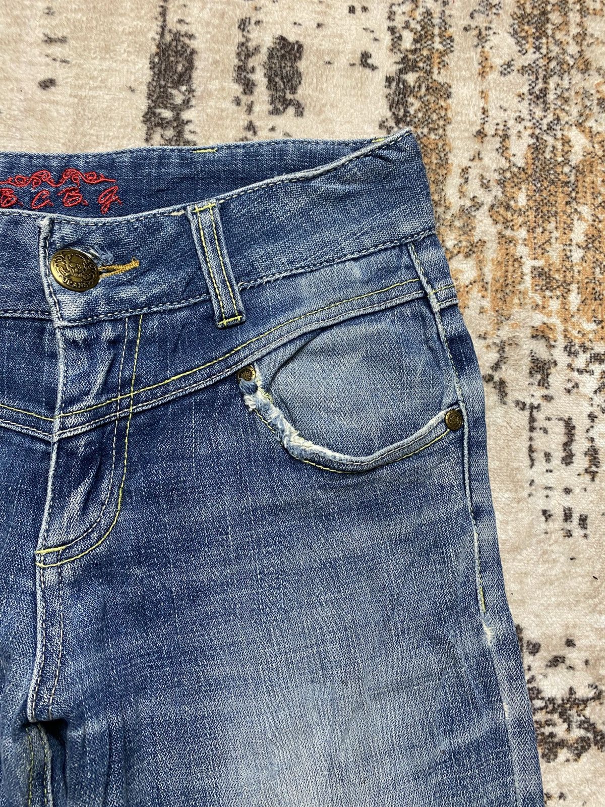 If Six Was Nine Rare Trash Denim Bootcut Size US 29 - 8 Thumbnail