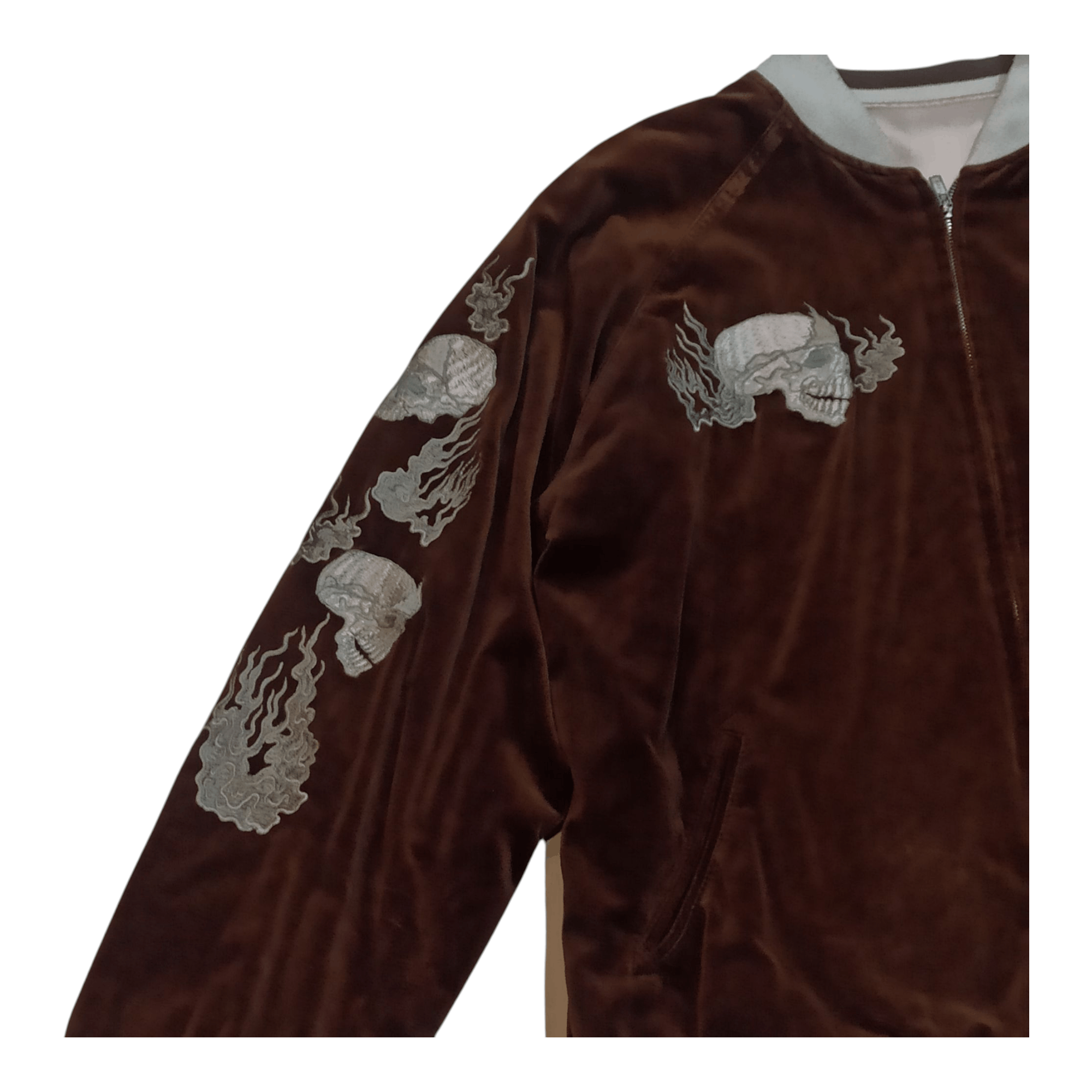 Japanese Brand × Vintage VINTAGE JAPANESE CLASSIC SKULL SUKAJAN REVERSIBLE Size US M / EU 48-50 / 2 - 5 Thumbnail