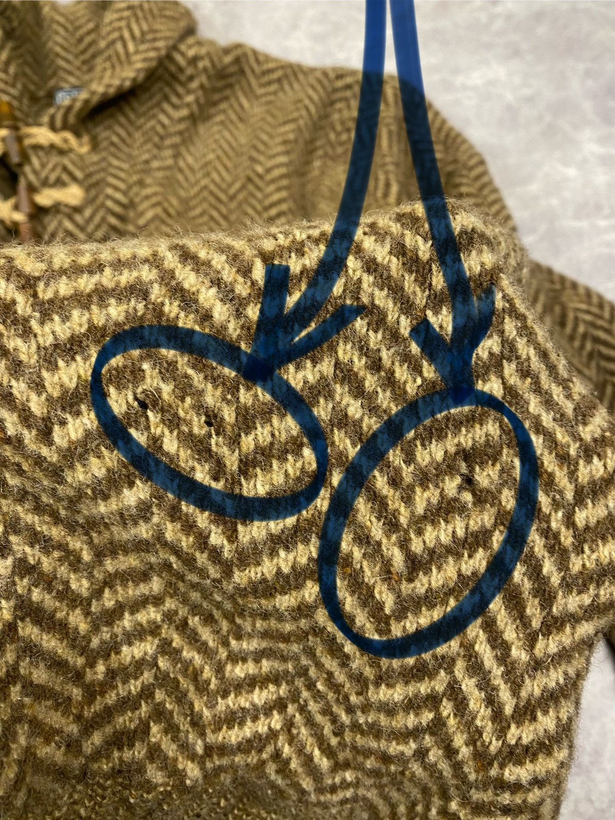 Polo Ralph Lauren Polo Ralph Lauren Vintage Herringbone Wool Sweater Size: 4XL Size US XXL / EU 58 / 5 - 5 Thumbnail