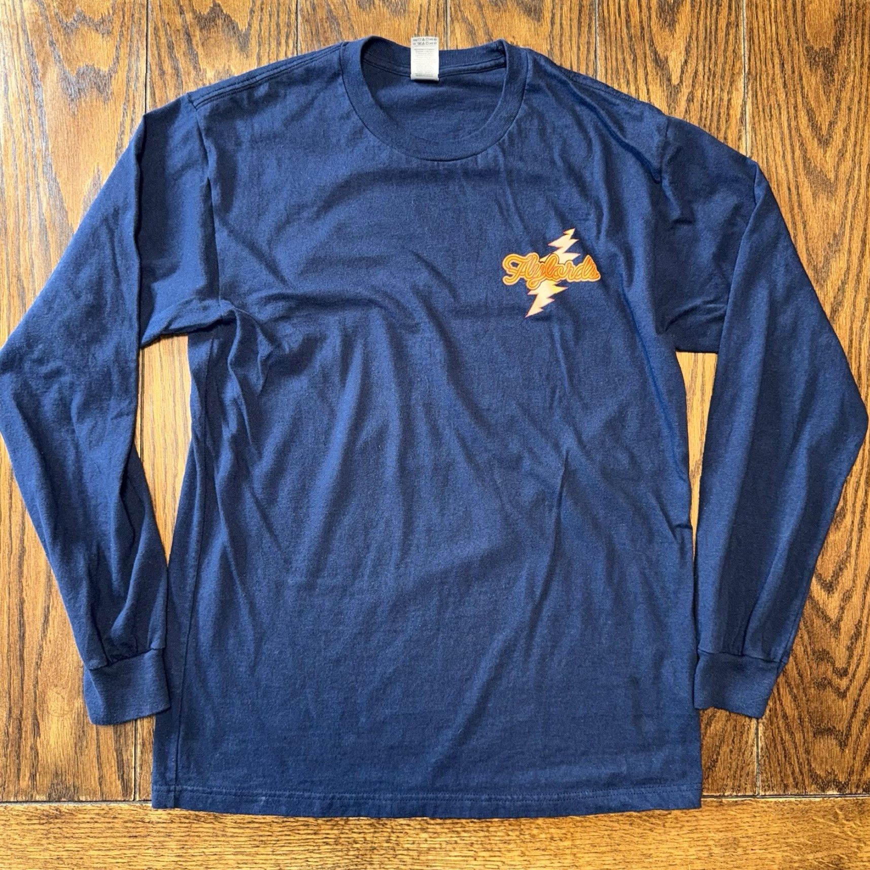 Vintage Flylords Grateful Dead Fishing Stealie Long Sleeve Shirt Large Mens Crew Neck Blue Cotton Knit Size US M / EU 48-50 / 2 - 4 Thumbnail
