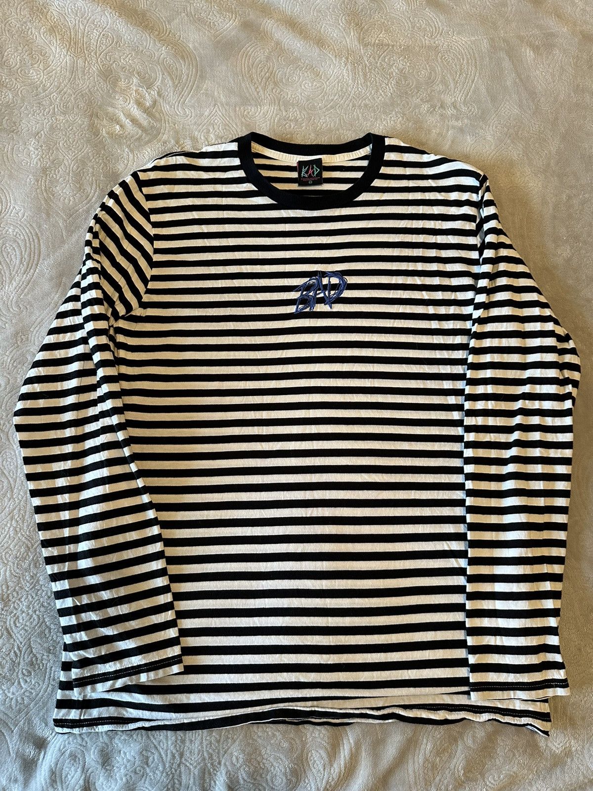 Revenge Black hot striped long sleeve size large