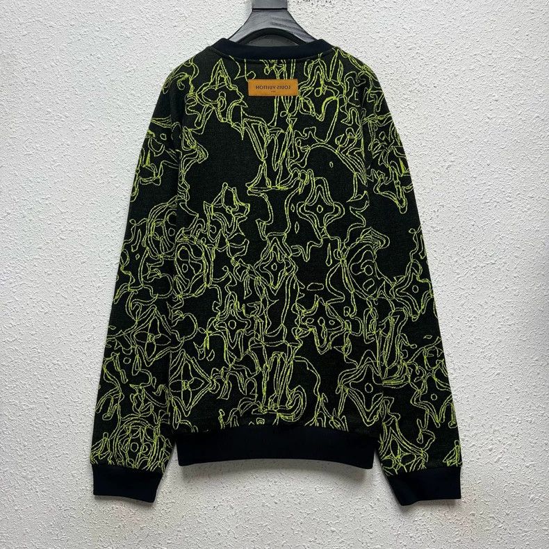 Louis Vuitton Louis Vuitton FW23 Logo Intarsia Crew Neck Sweater Size US XXL / EU 58 / 5 - 2 Thumbnail