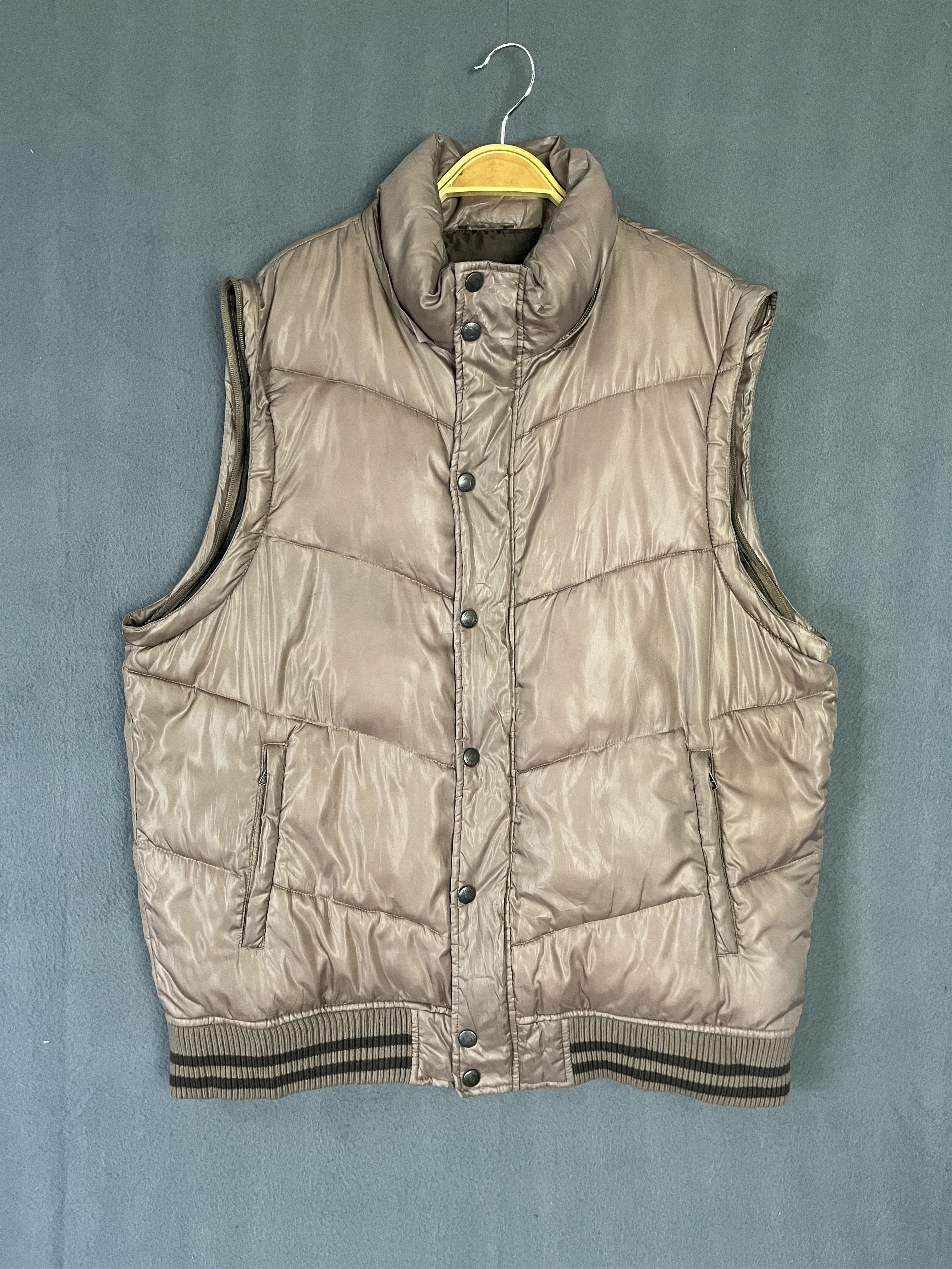 Converse Converse Puffer Down Detachable Sleeves Bronze Vest Jacket Size US L / EU 52-54 / 3 - 7 Thumbnail