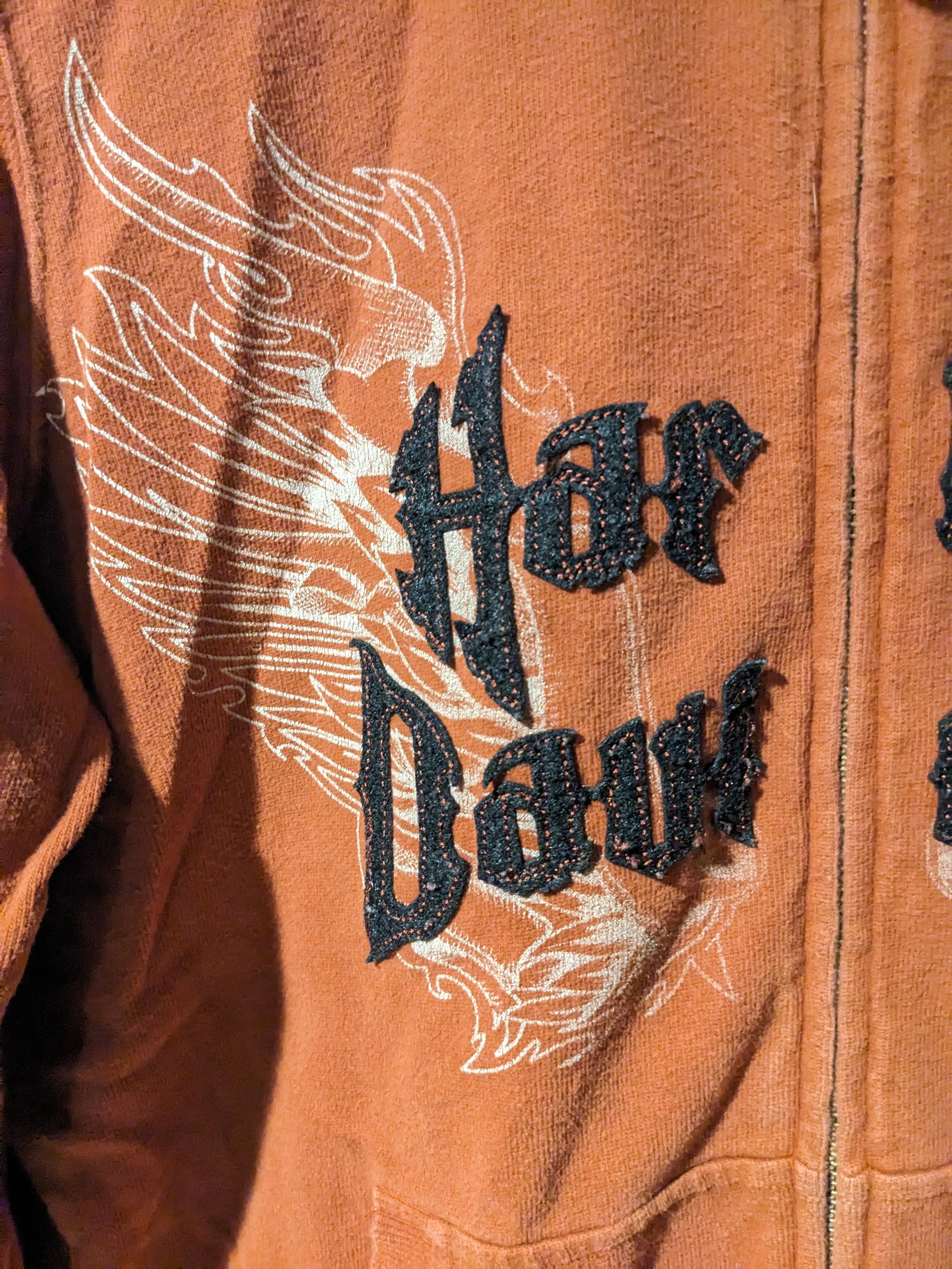 Harley Davidson × Vintage Vintage Y2K Harley Davidson Motorcycle Large Full Zip Hoodie Size L / US 10 / IT 46 - 2 Thumbnail