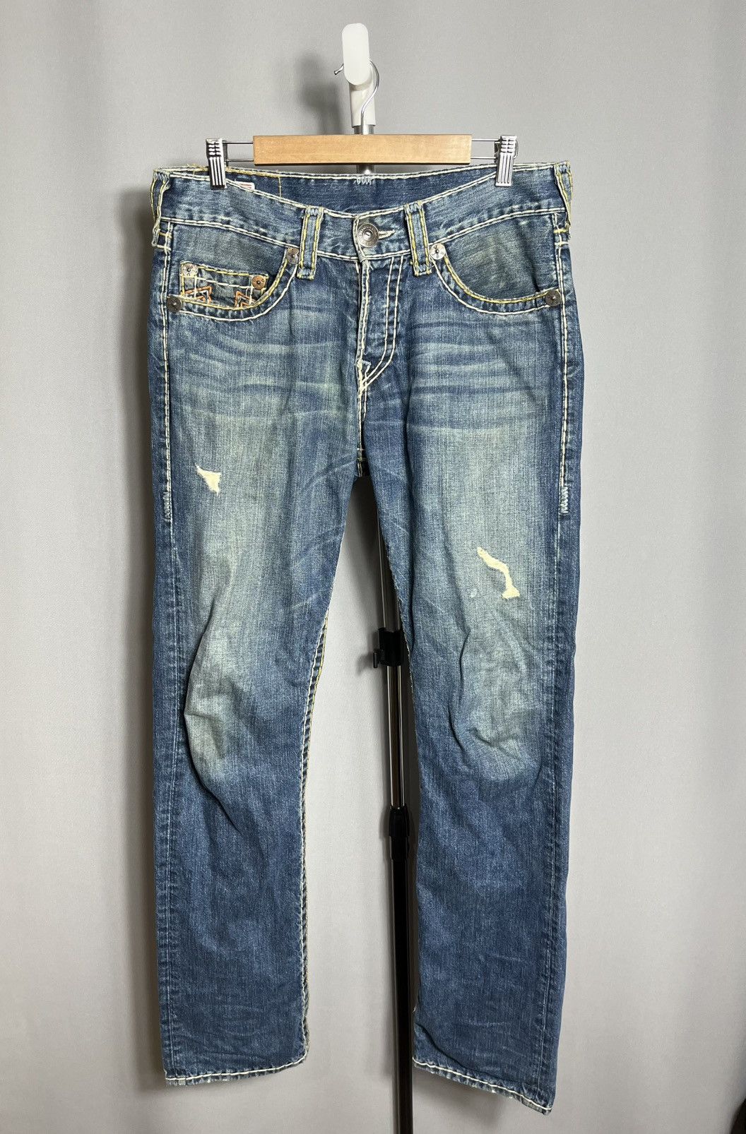 True Religion True Religion geno super t jeans denim mens vintage blue Size US 32 / EU 48 - 1 Thumbnail