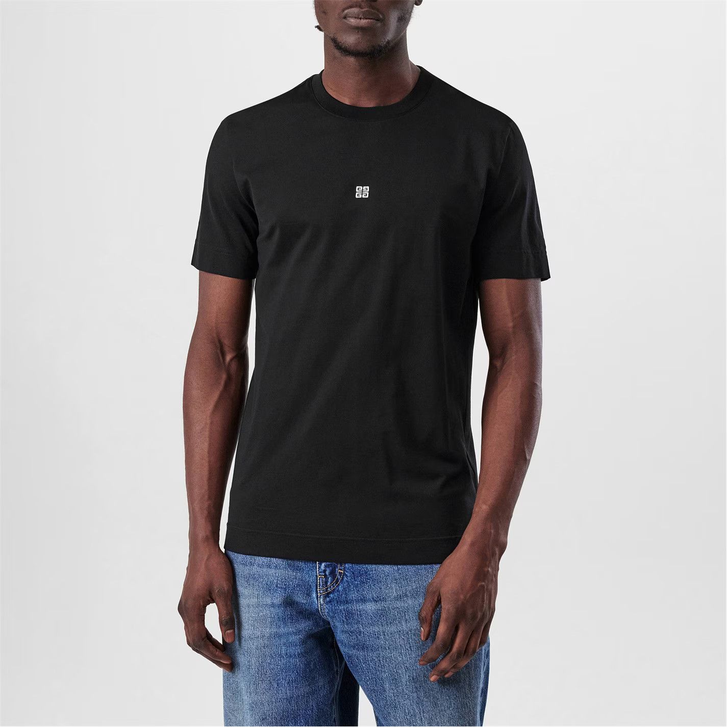 Givenchy o1g2r1mq0426 Embroidered 4G T-Shirt in Black Size US XL / EU 56 / 4 - 2 Thumbnail