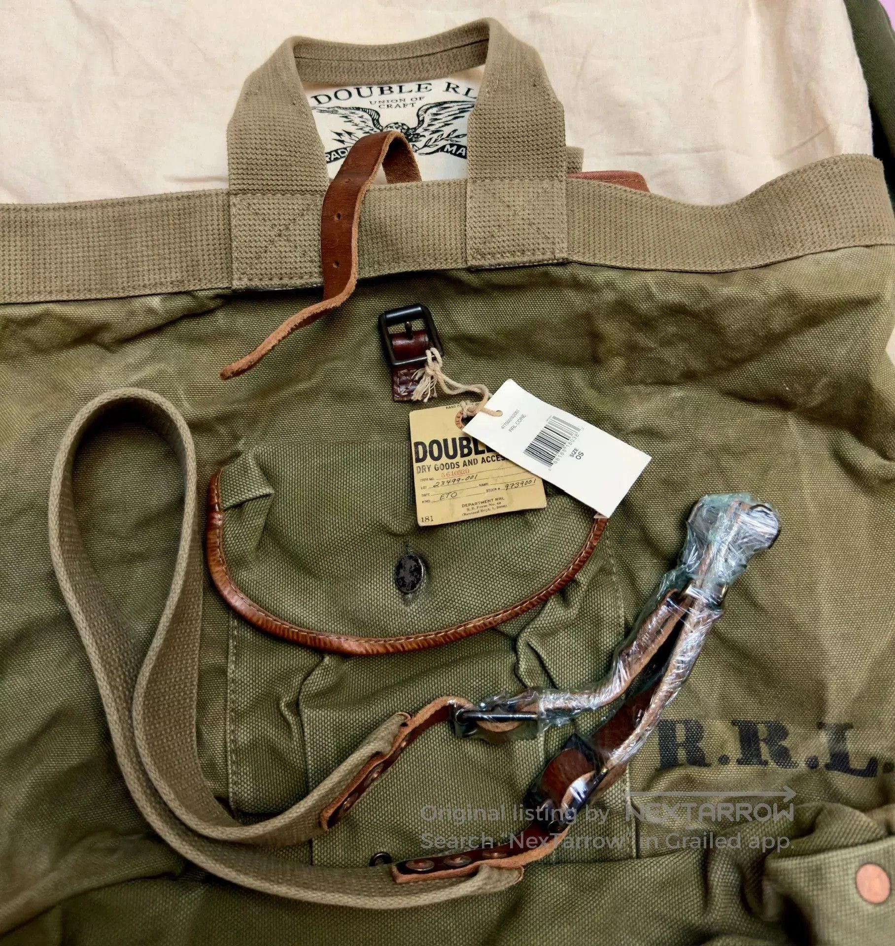 RRL Ralph Lauren Ralph Lauren RRL Military Tote Bag. Size ONE SIZE - 6 Thumbnail