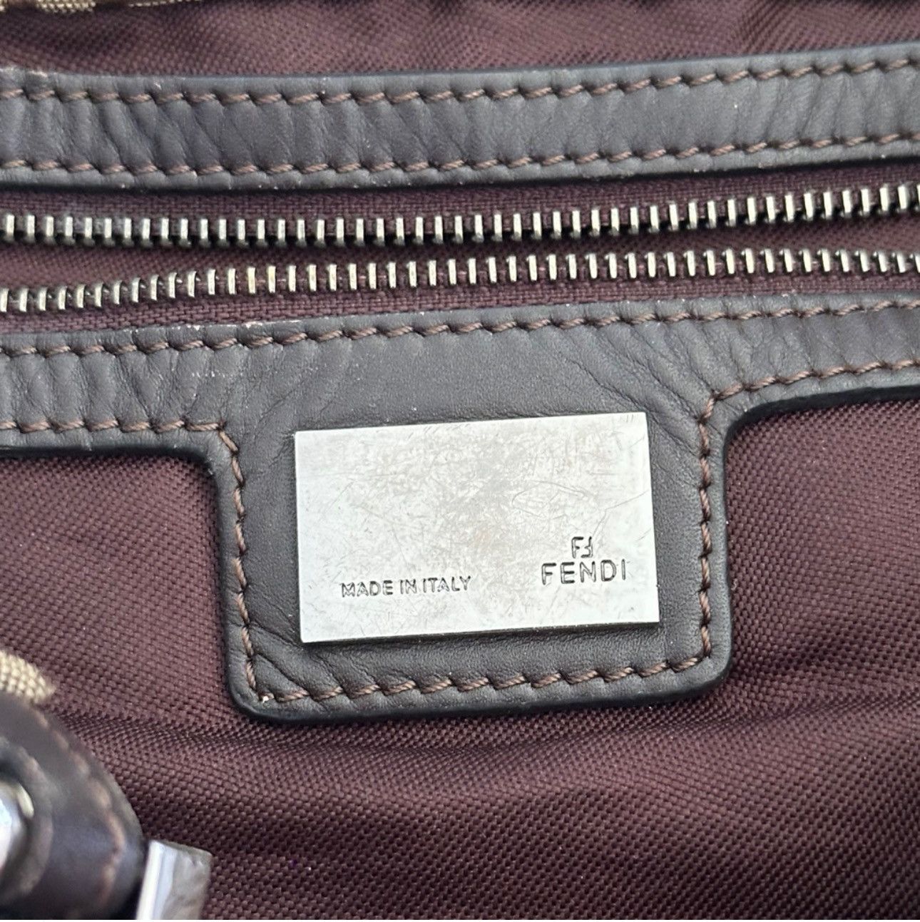 Fendi Fendi Mama Baguette in Zucca canvas Size ONE SIZE - 4 Thumbnail