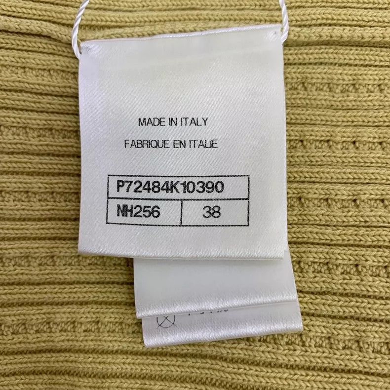 Chanel Chanel Yellow logo diamond-inlaid cotton round-neck short-s Size XS / US 0-2 / IT 36-38 - 7 Thumbnail