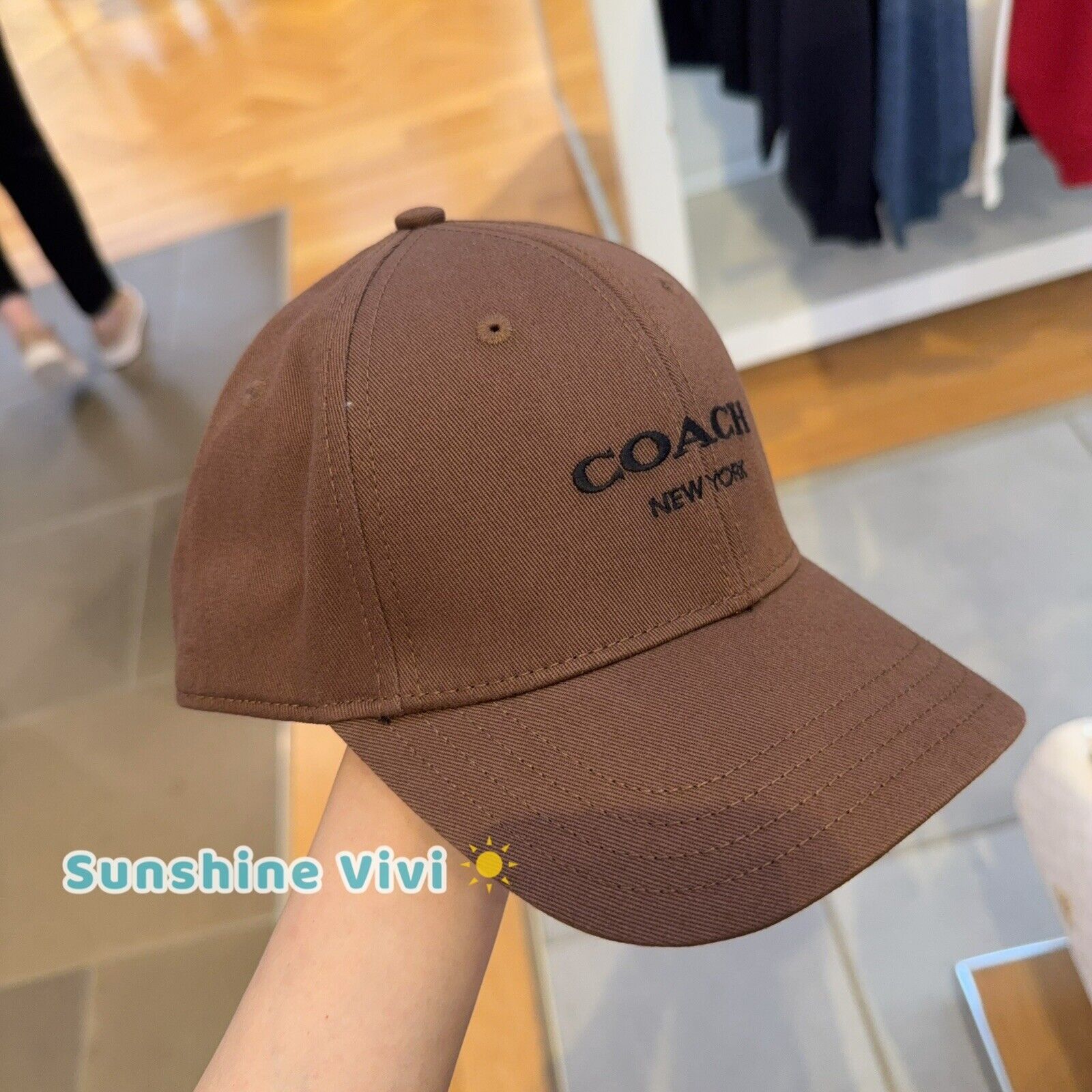 Coach NWT Coach Baseball Hat 100% Organic Cotton CH409 Saddle xs/s Size ONE SIZE - 5 Thumbnail