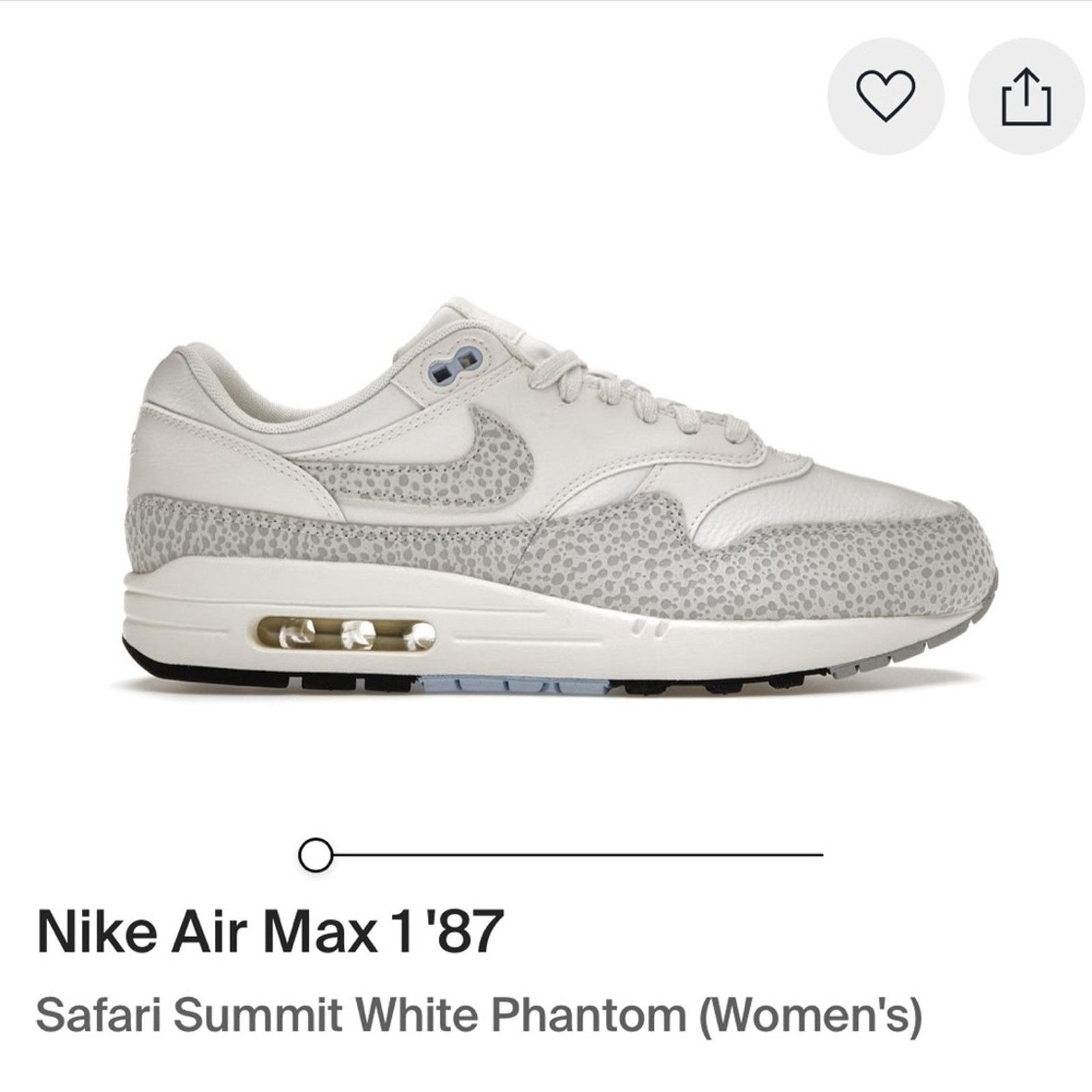 Nike NIKE Air Max 1 '87 Safari Summit White Phantom Size 9.5 Size US 9.5 / IT 39.5 - 2 Thumbnail