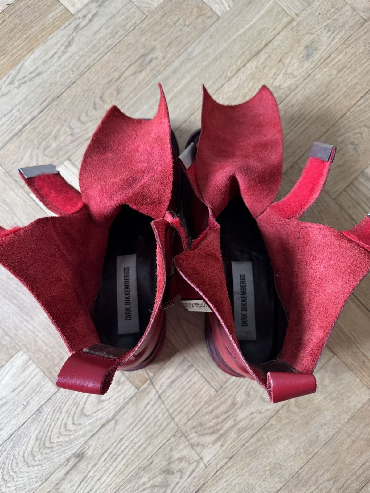 Dirk Bikkembergs Dirk Bikkembergs AW96 4 Velcro Straps Leather Boots Size US 10 / EU 43 - 11 Thumbnail