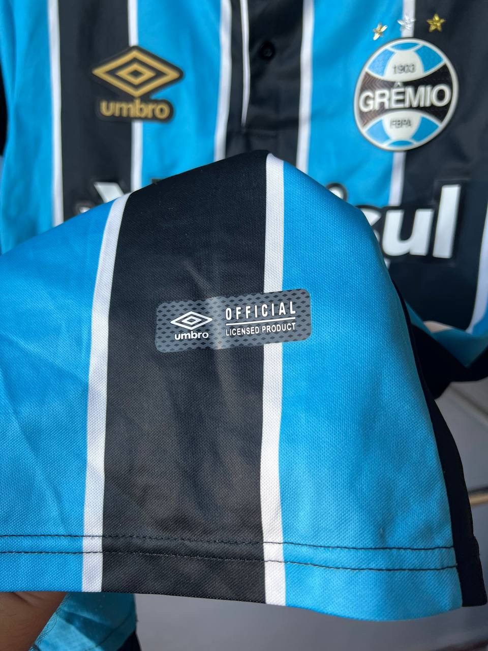 Umbro 2019 GREMIO #11 EVERTON HOME SOCCER FOOTBALL JERSEY SHIRT L Size US L / EU 52-54 / 3 - 8 Thumbnail
