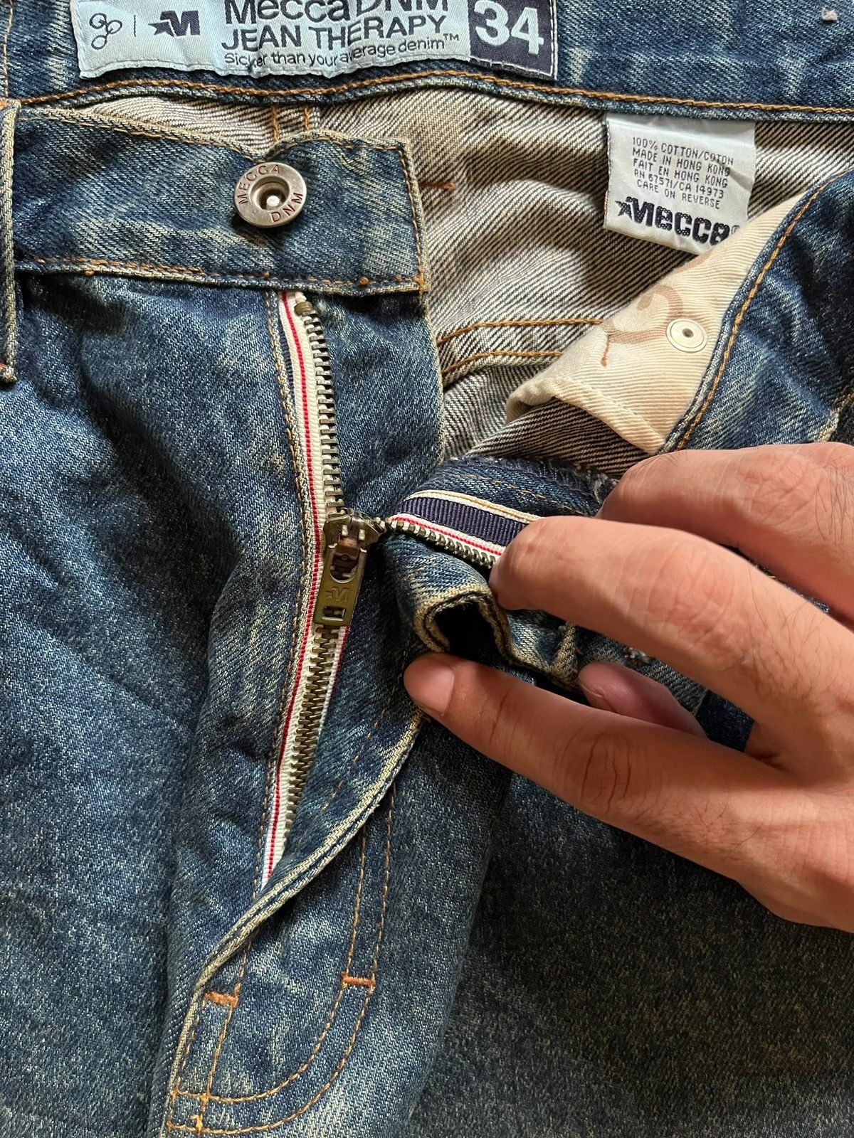 Japanese Brand Vintage Japanese Brand Faded Wash Classic Style Baggy Jeans Size US 34 / EU 50 - 3 Thumbnail