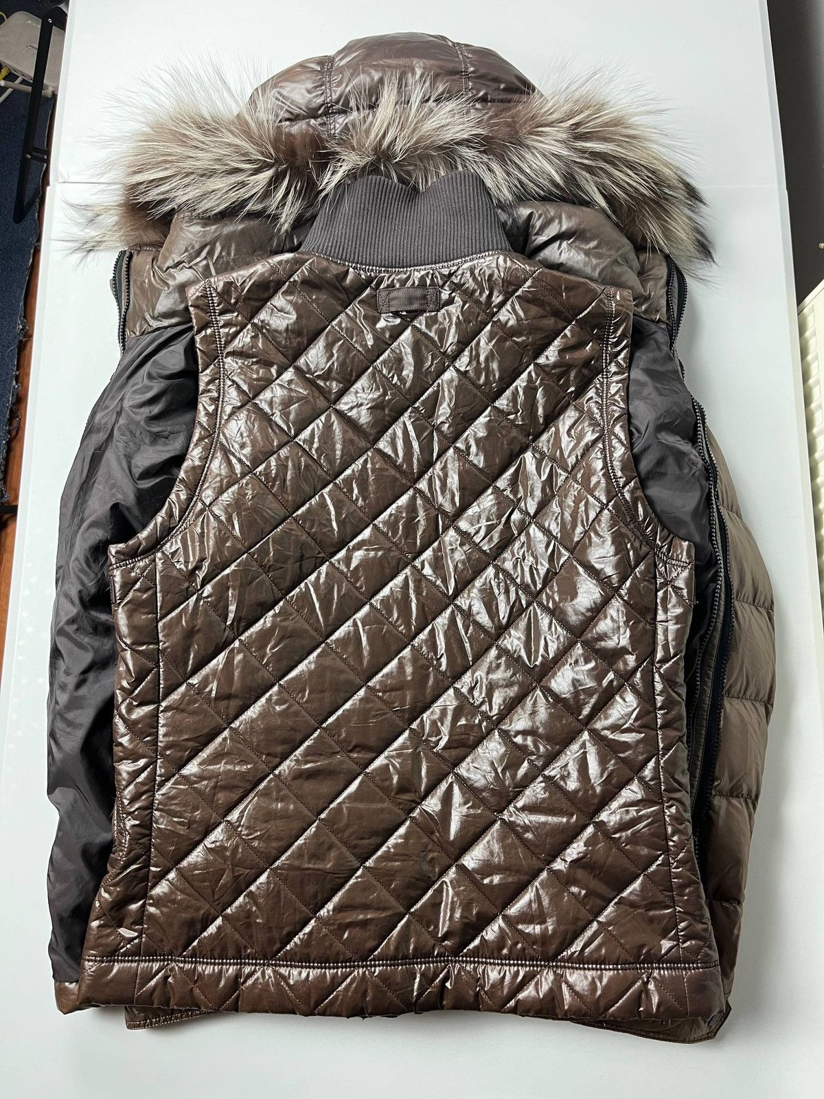 Burberry 00’ Japanese Burberry fur puffer jacket Size US L / EU 52-54 / 3 - 6 Thumbnail