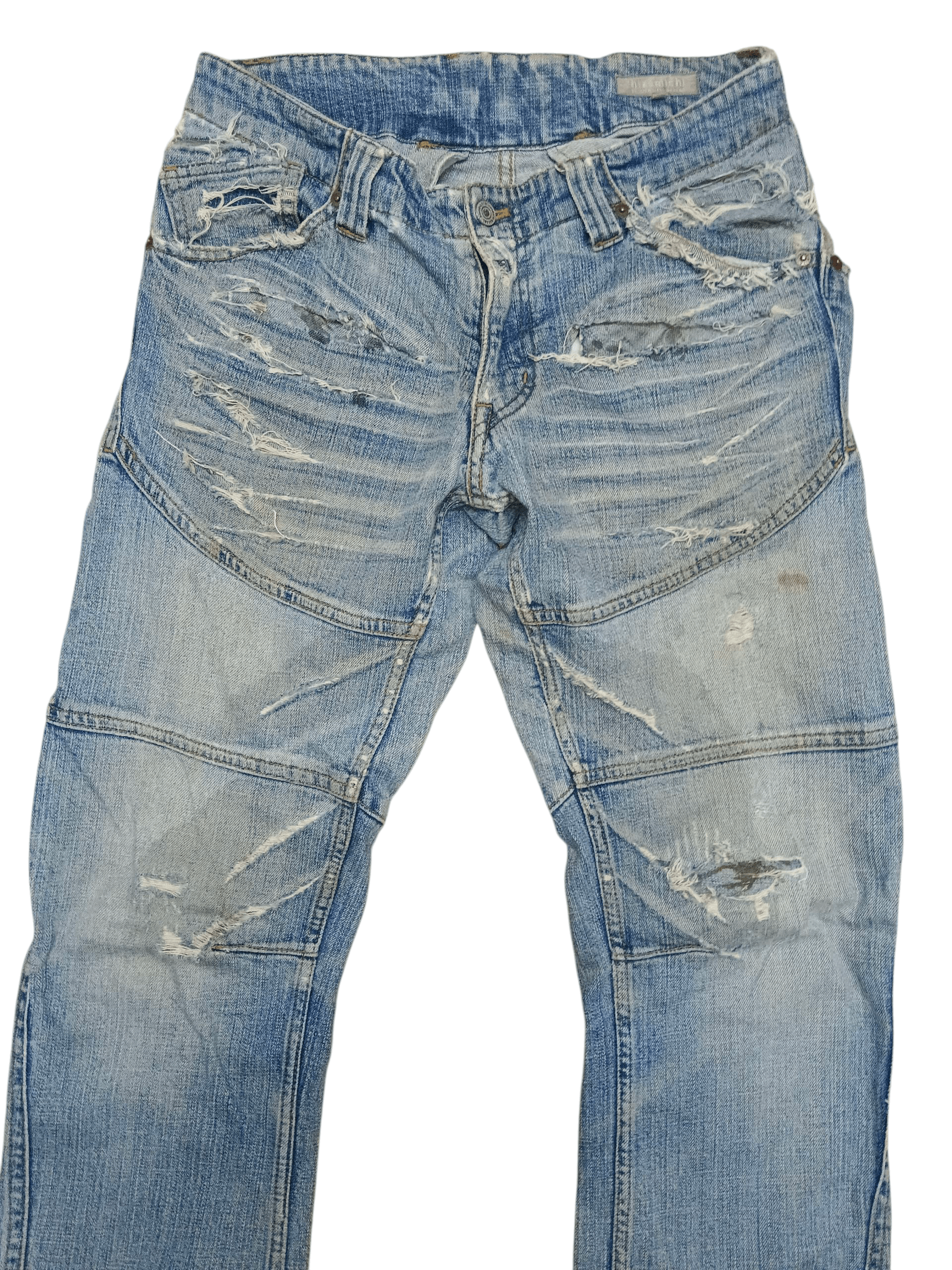 Hiroshi Fujiwara Hiromichi Nakano Distressed Panel Denim Size US 32 / EU 48 - 3 Thumbnail