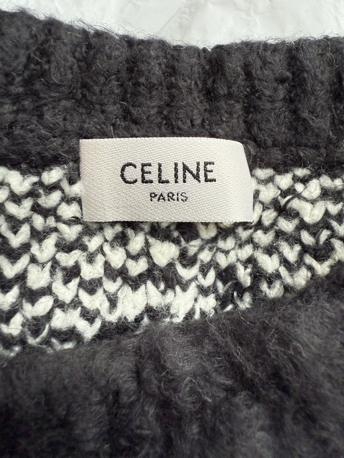 Celine $1.6k 🤑 SS23 Celine black white surfer sweater Hedi L Size US L / EU 52-54 / 3 - 20 Thumbnail
