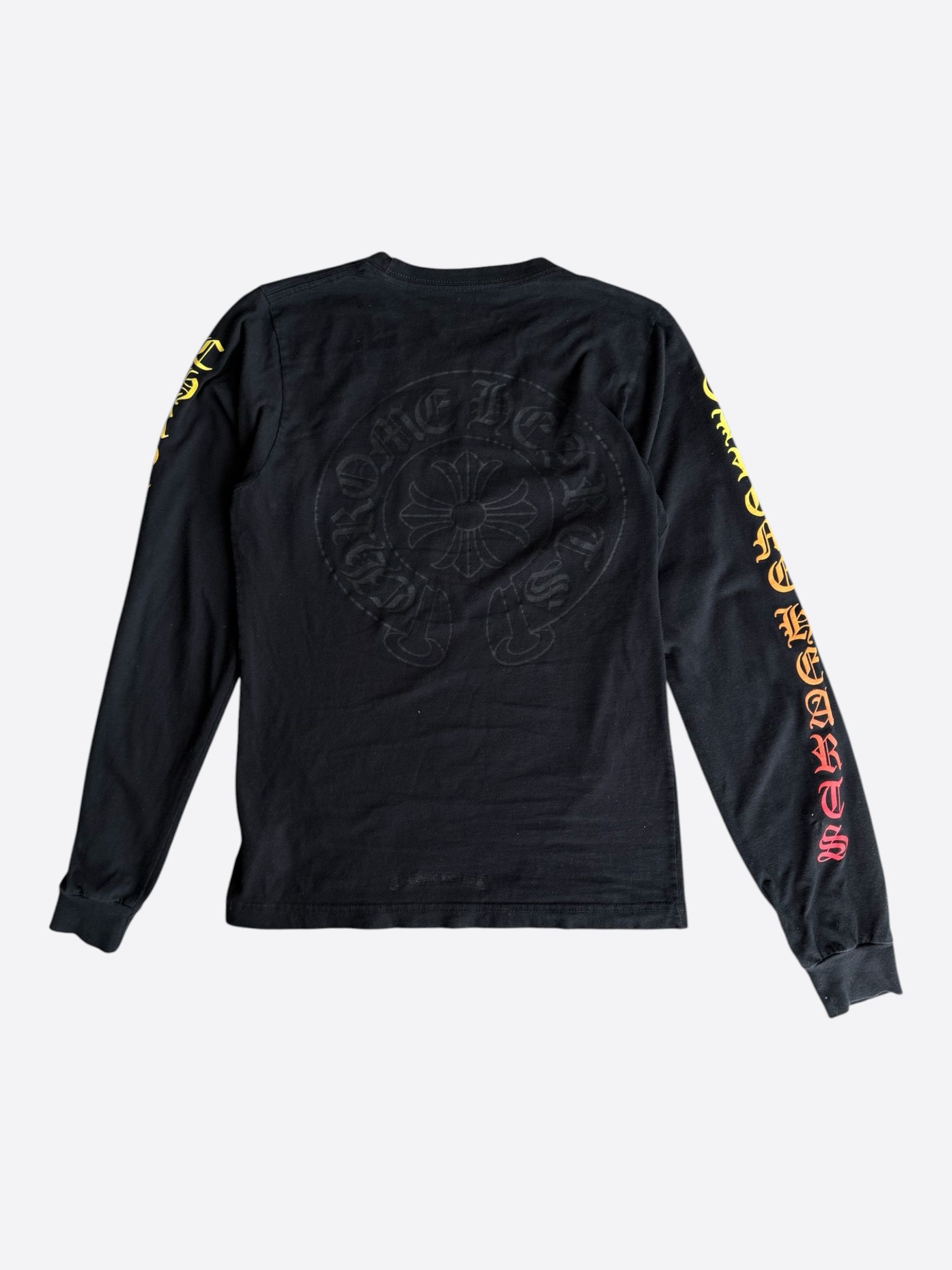 Chrome Hearts Black Sunset Gradient Horseshoe Longsleeve T-Shirt Size US XS / EU 42 / 0 - 2 Thumbnail