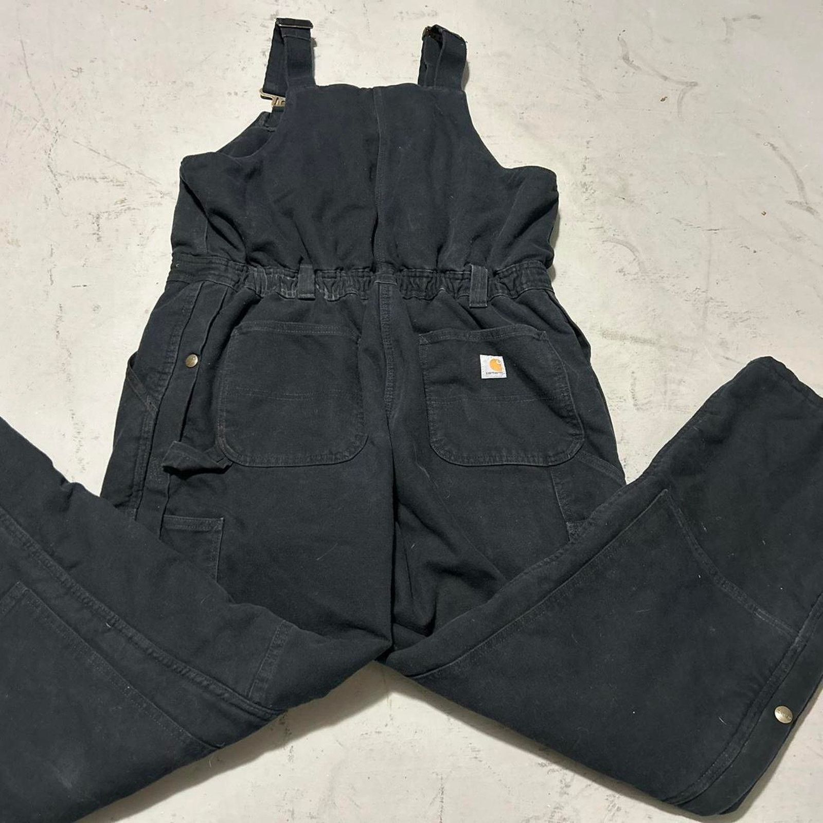 Carhartt **Carhartt Overalls Men’s Size 12/14 Short - Black Coveralls Size US 34 / EU 50 - 2 Thumbnail