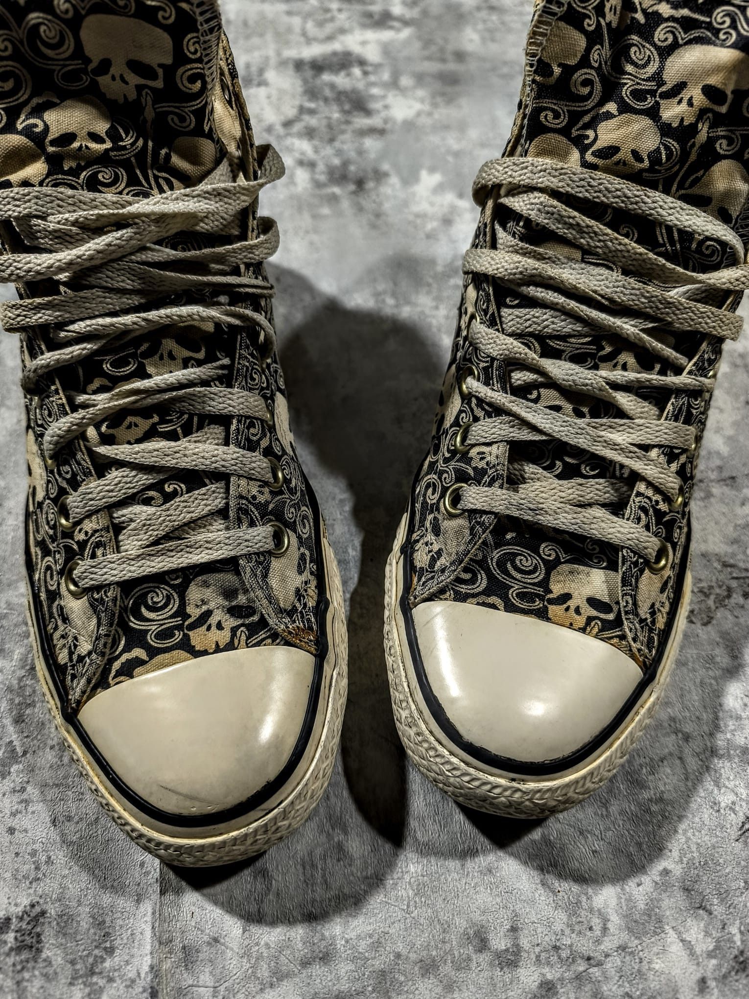 Hysteric Glamour Insane Skater Converse Skull Distressed Trashed Sneakers Size US 8.5 / EU 41-42 - 5 Thumbnail