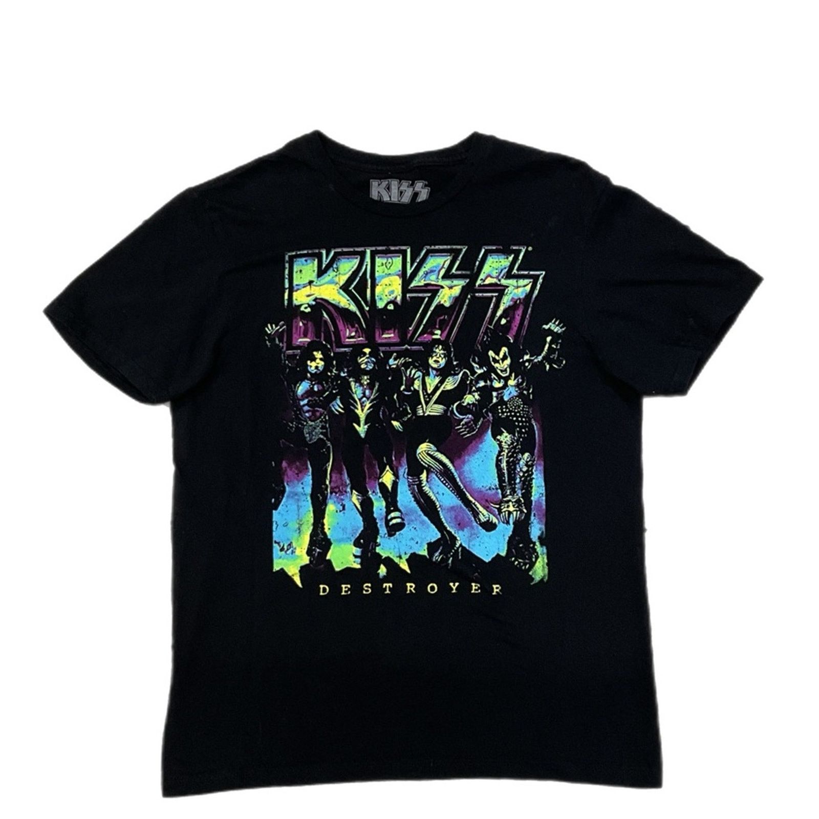 KISS KISS Destroyer Neon Black Graphic Band T-Shirt Size US S / EU 44-46 / 1 - 1 Thumbnail
