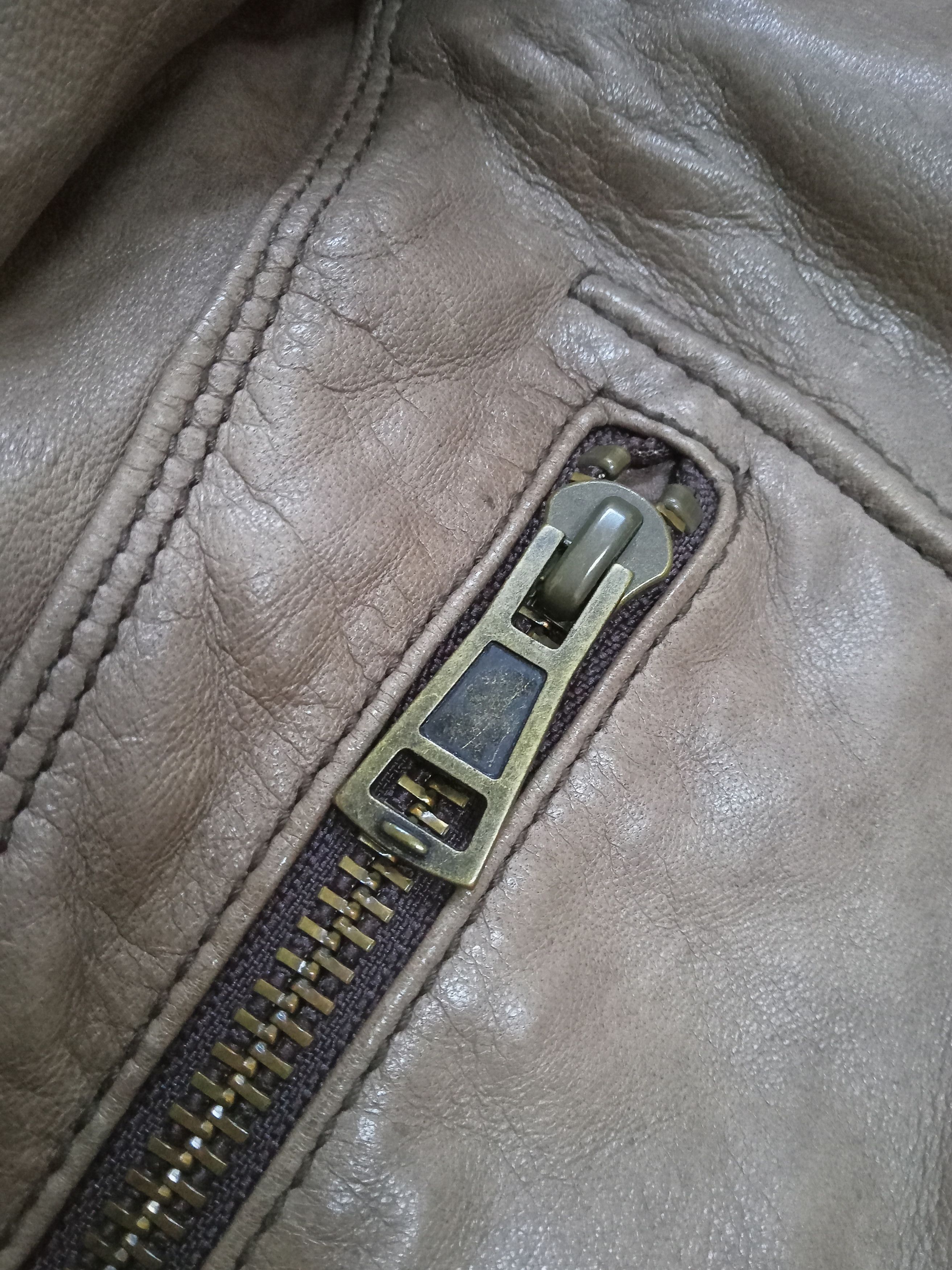 Japanese Brand Bark Tannage Leather Jacket Size S / US 4 / IT 40 - 9 Thumbnail
