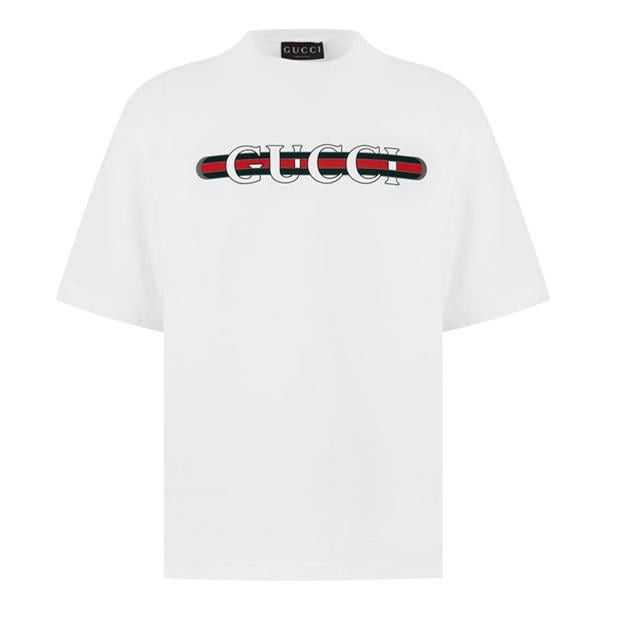 Gucci GUCCI Logo Print T-Shirt Size US L / EU 52-54 / 3 - 1 Thumbnail