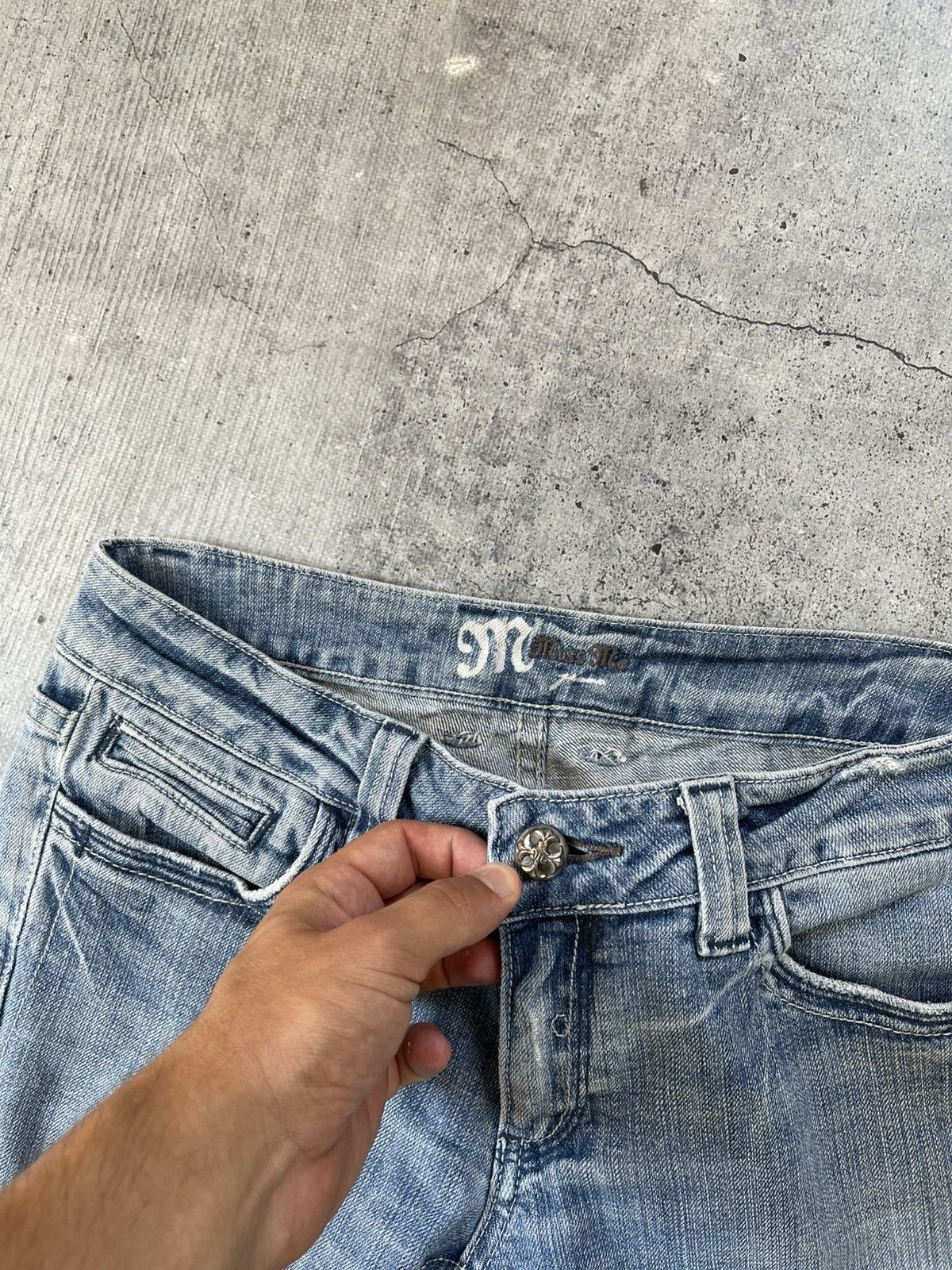 Miss Me Miss Me Jeans Womens 29 Blue Bootcut Denim Regular Fit Women Size 29" - 10 Thumbnail