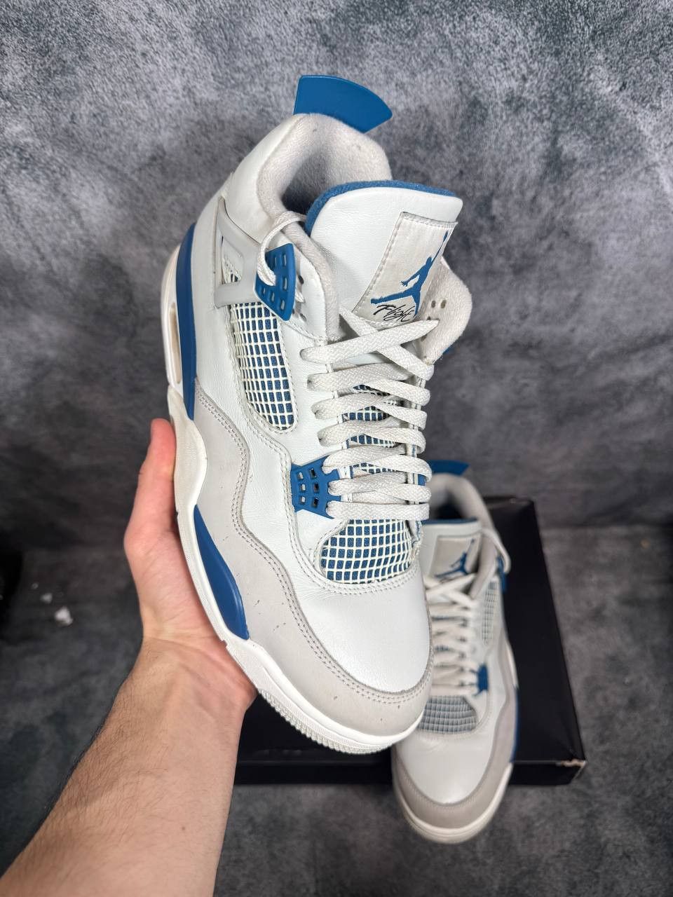 Jordan Brand Size 11.5 | Jordan 4 Military Blue With Box | Pre-Owned Size US 11.5 / EU 44-45 - 1 Thumbnail