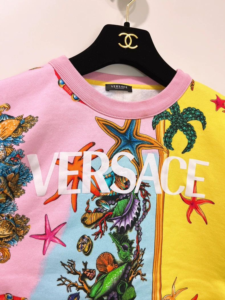 Versace Versace Colorful printed quirky marine sweatshirt Size M / US 6-8 / IT 42-44 - 4 Thumbnail
